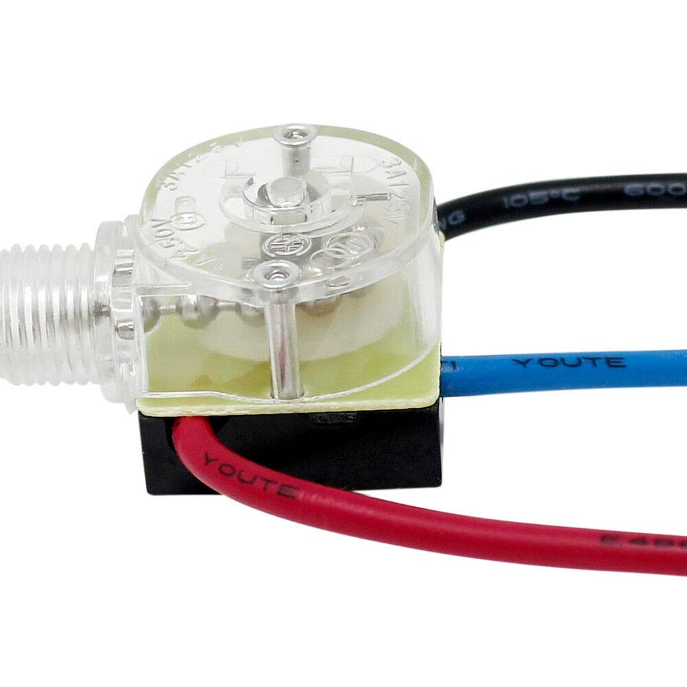Zing Ear ZE-110 3-Wire 3-Way 2-Circuit 4-Position Ceiling Fan Speed Pull Chain Switch with Brass Finish - Replacement for Ceiling Fan Light Control - Perfect for Bedroom, Living Room, and Home Renovation Projects