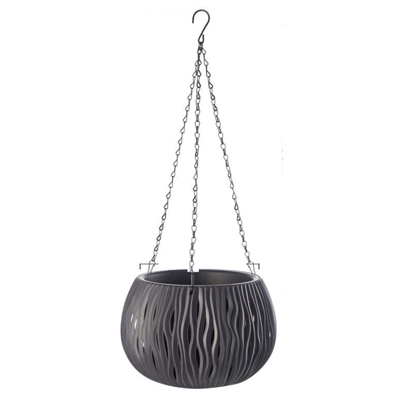 Hanging Planters with Chain - Outdoor & Indoor Flower Pots for Garden, Office, Home, Porch, Balcony - Perfect for Decorating Walls, Windows, and Patios (Color: B)