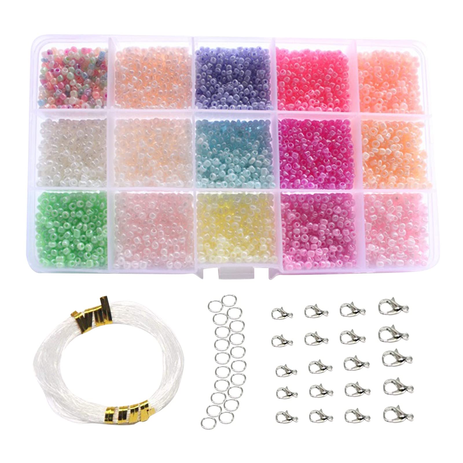 Caritierily DIY Bracelet Making Kit - 15 Colorful Wire Ribbon Set for Jewelry Crafting, Home Decor & Sports Watch Accessories (Multicolor, One Size) - Perfect for DIY Gifts, Party Favors & Creative Projects