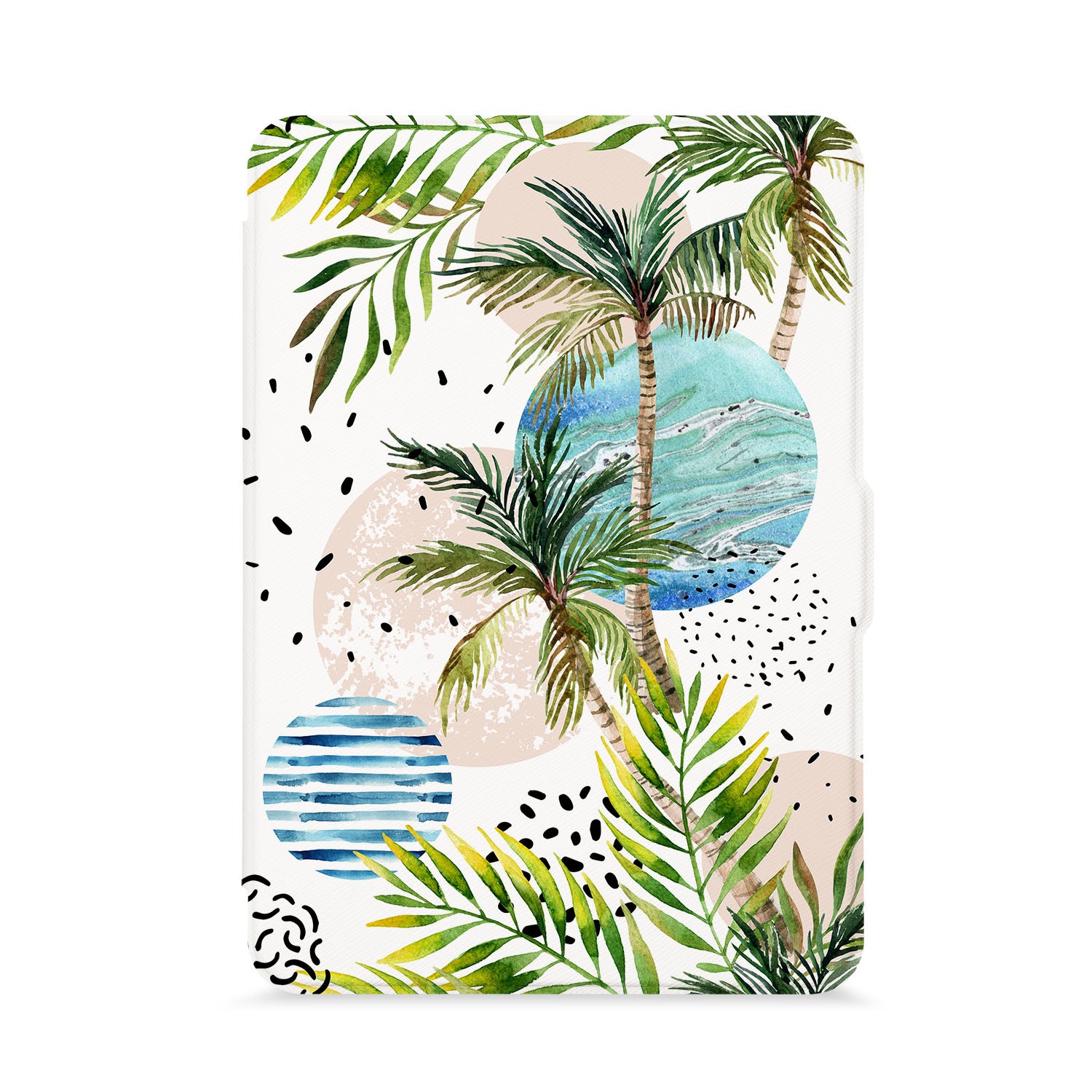 Premium Marble Flower Kindle Case - Stylish & Protective Cover for Kindle E-Reader - Perfect for Reading at Home, Travel, and Commuting