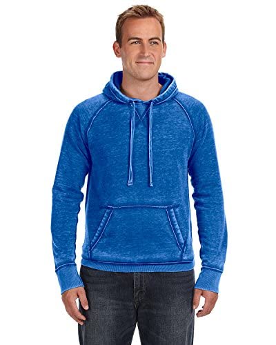 Vintage Zen Burnout Raglan Sleeve Sweatshirt for Men - J. America Retro Style Pullover Hoodie | Perfect for Casual Wear, Street Fashion & Relaxing Outfits