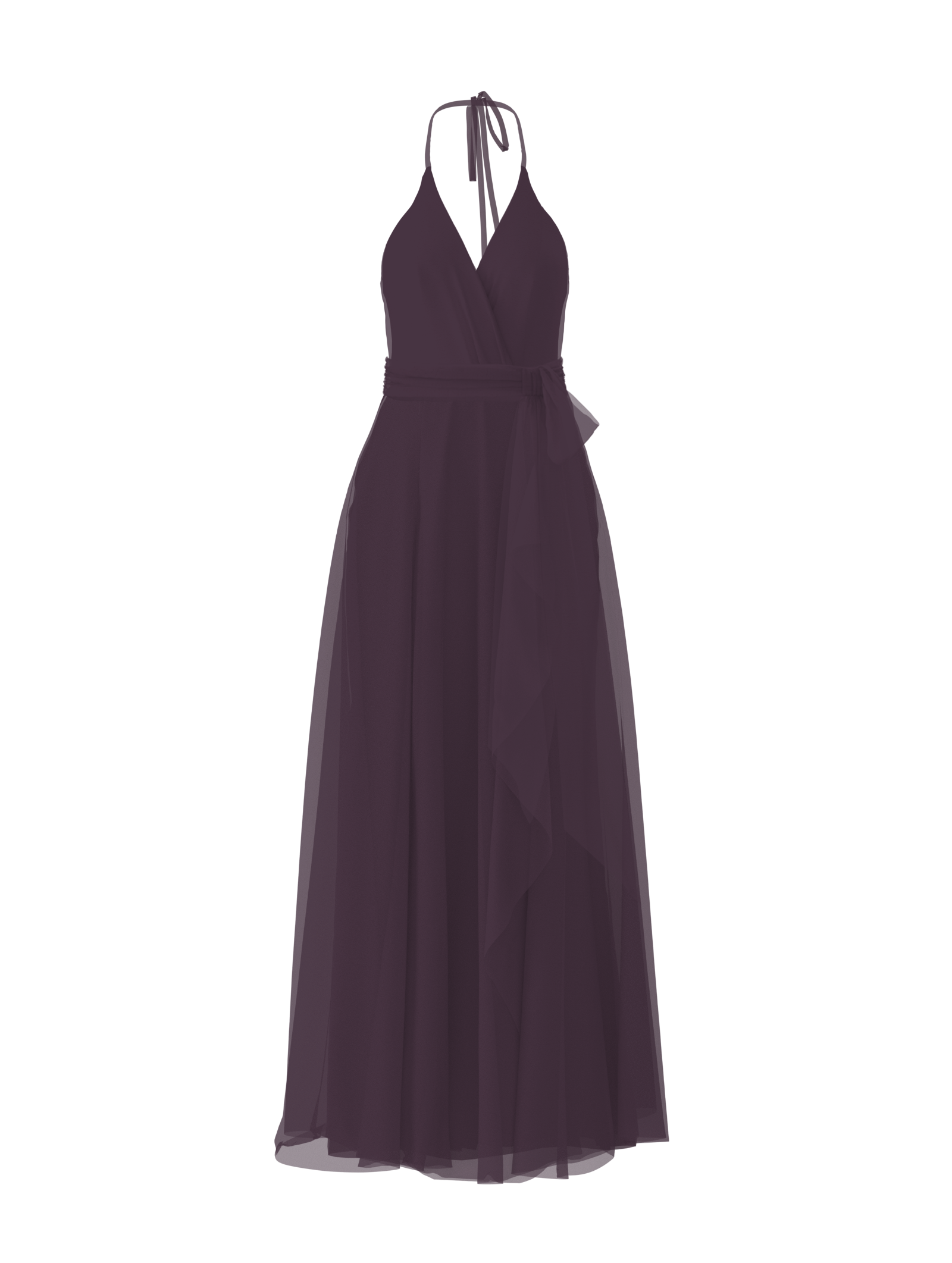 Carmelle Bodice & Jaycie Skirt Set with Sash Belt in Plum - Elegant Women's Vintage Outfit for Parties, Weddings & Special Occasions