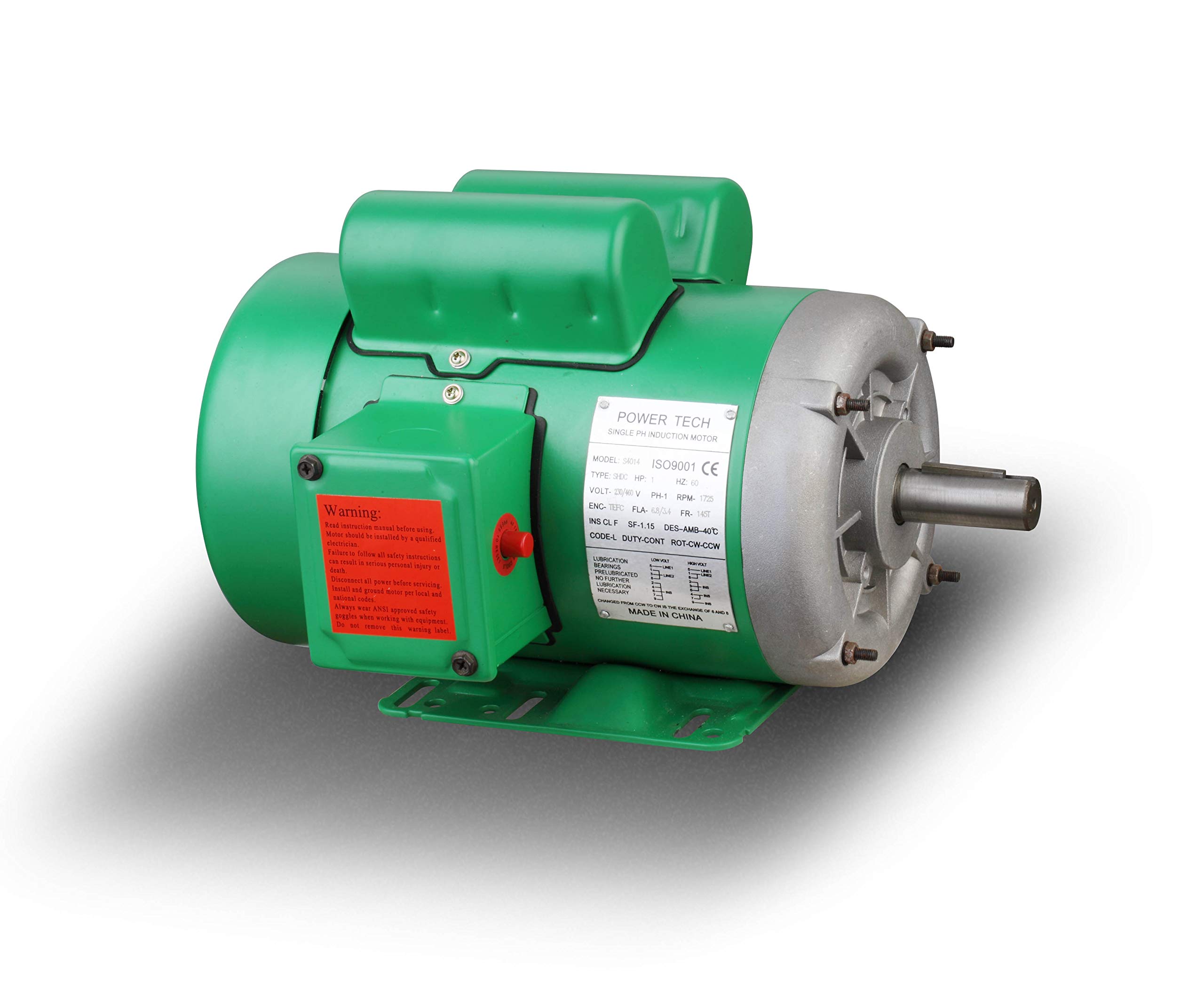 1.5HP to 10HP Single Phase S Series High Torque Farm Duty Motor - 1725 RPM, Cast Iron & Steel Shell Housing, 100% Copper Wiring, TEFC (2HP 145T) - Ideal for Agricultural Equipment, Irrigation Pumps & Heavy-Duty Machinery