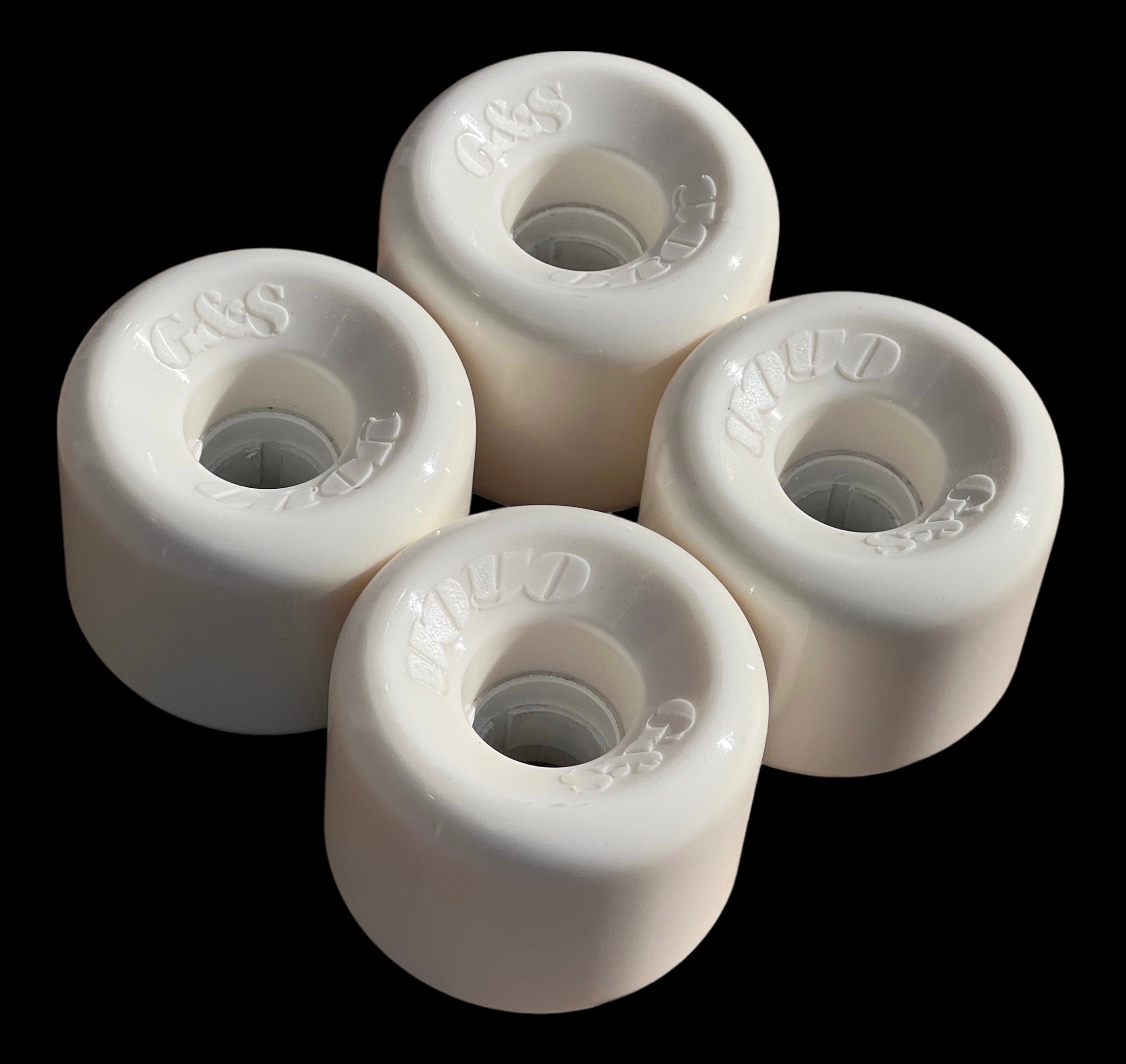 G&S White YoYo Skateboard Wheels 63mm 98a - High Performance Skateboard Wheels for Street & Park Skating - Perfect for Tricks & Smooth Riding