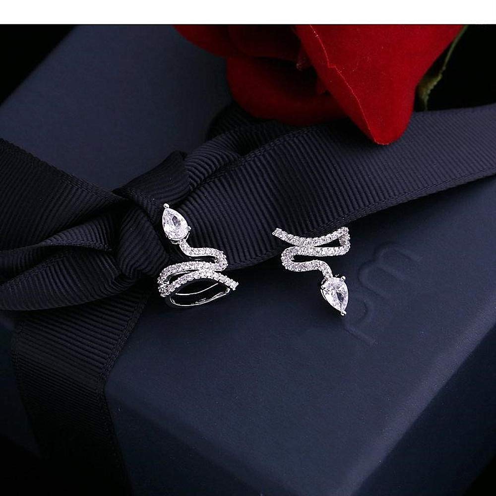 Trendy Cubic Zirconia Ear Cuff - Colorful CZ Non-Pierced Clip Earrings for Women | Perfect for Parties, Weddings & Everyday Wear