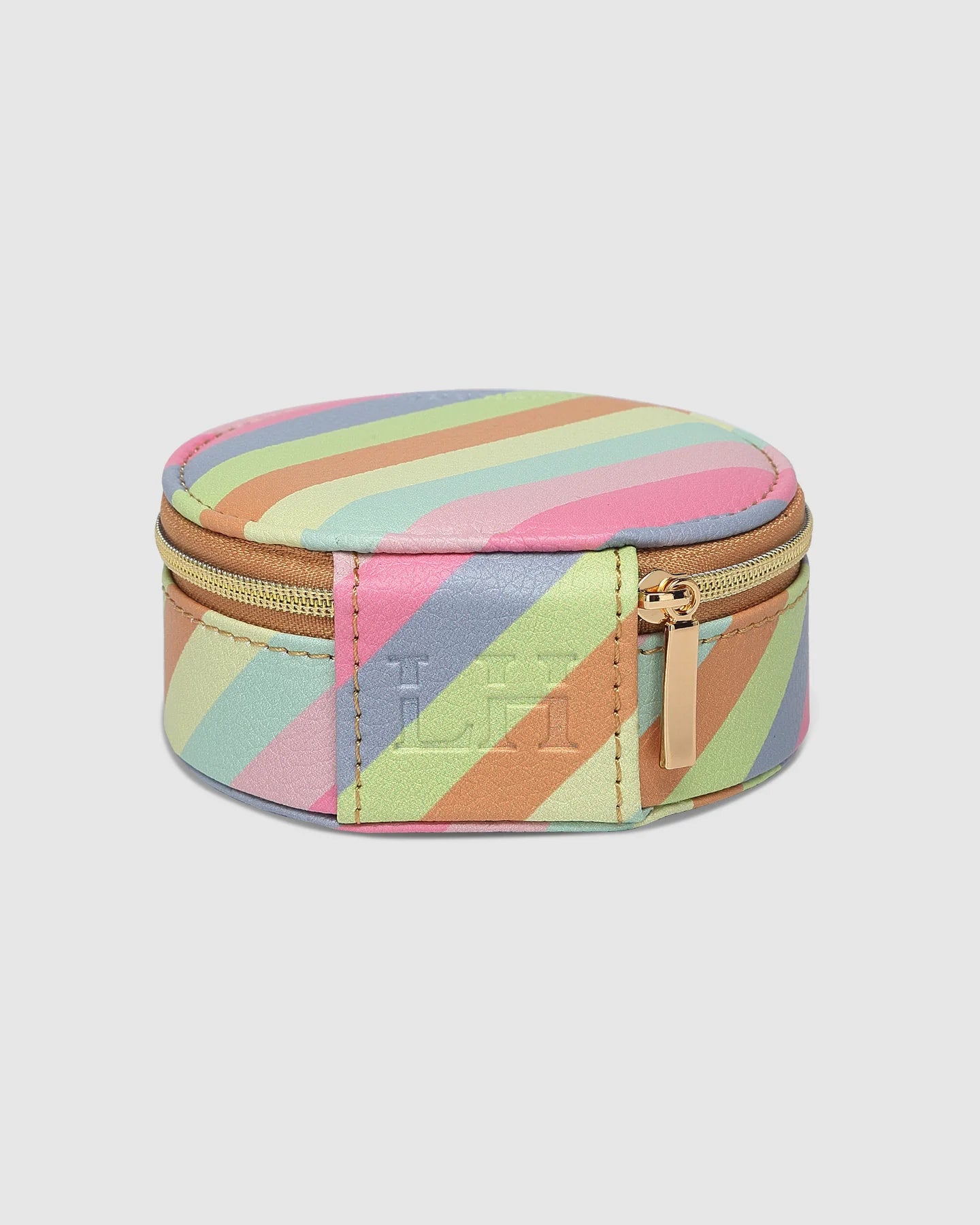 Louenhide Pastel Stripe Jewelry Box - Elegant Storage for Necklaces, Rings & Earrings - Perfect for Bedroom Vanity, Gift Giving & Travel Organization