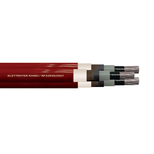 1 AWG 3C Aluminum Shielded XLPE Copper Screen PVC NF2XSE(GS)Y / NFA2XSE(GS)Y 6/10KV Medium Voltage Power Cable - Ideal for Industrial Electrical Systems, Underground Power Distribution, and High Voltage Applications