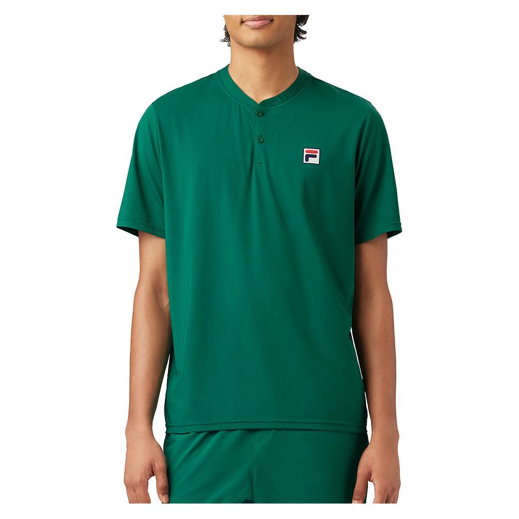 **Men's Short Sleeve Henley Tennis Polo Shirt - Breathable & Comfortable for Casual Wear, Sports & Outdoor Activities**