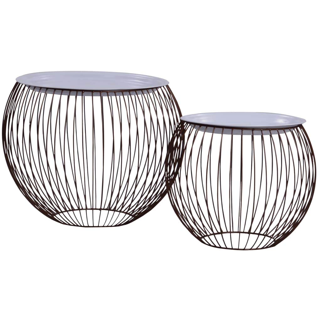 CHARMMA 2-Piece Gold Coffee Table Set - Modern Living Room Furniture for Small Spaces, Home Decor, and Stylish Entertaining