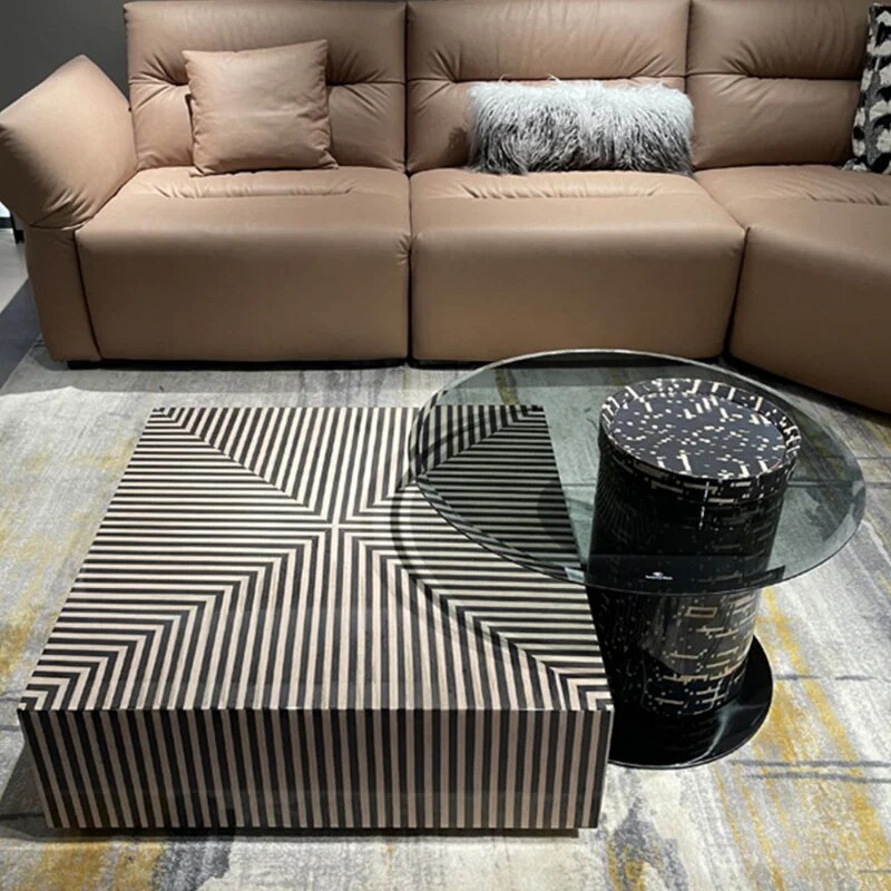 Modern Square Coffee Table - Sturdy Wooden Side Table for Living Room, Office & Lounge - Perfect for Coffee, Books & Decor