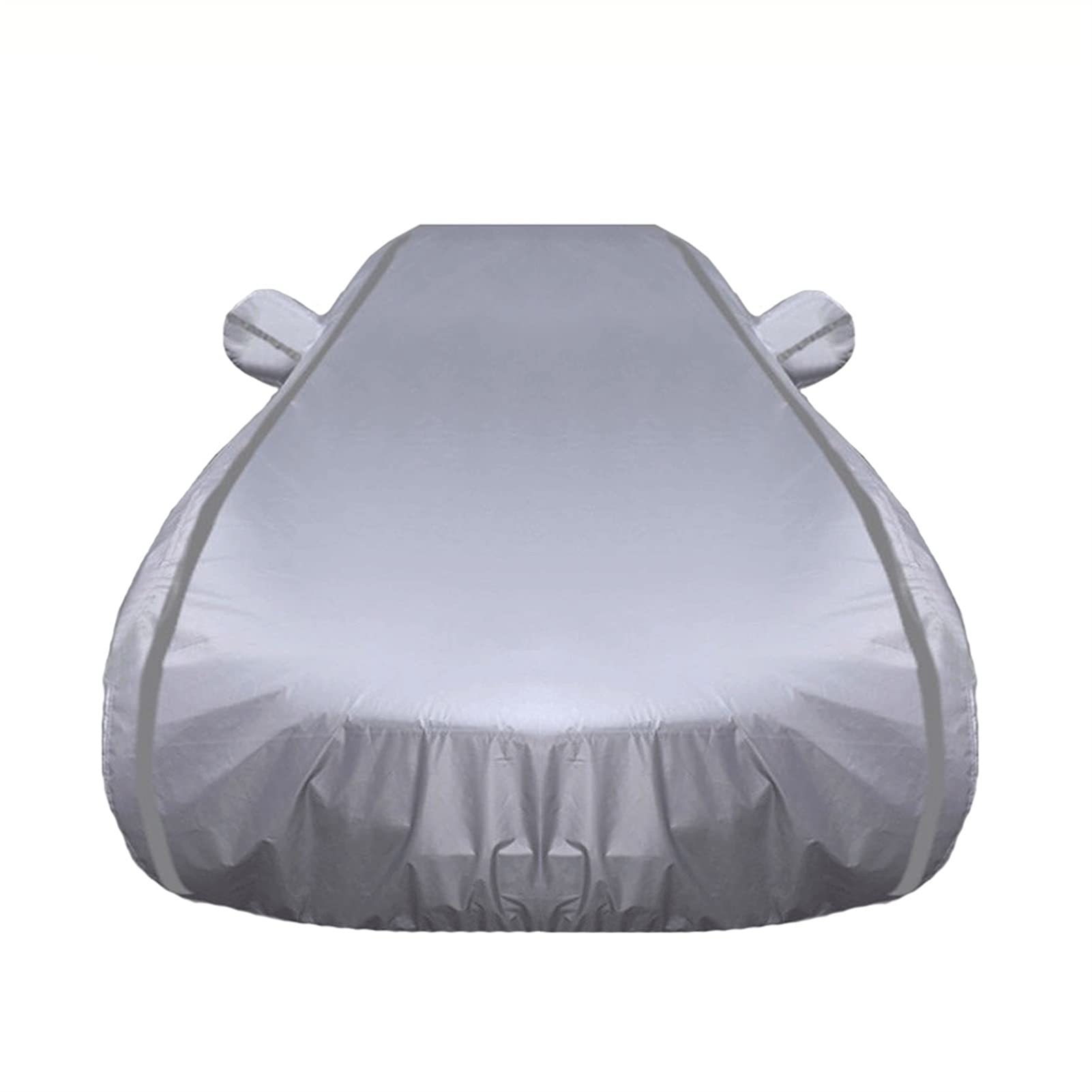 Ford Mustang GT All-Weather Waterproof Car Cover - Heavy Duty 600D Oxford Fabric with Door Zipper - Hail, UV & Dust Protection - Silver Color - Perfect for Outdoor Parking & Long-Term Vehicle Storage