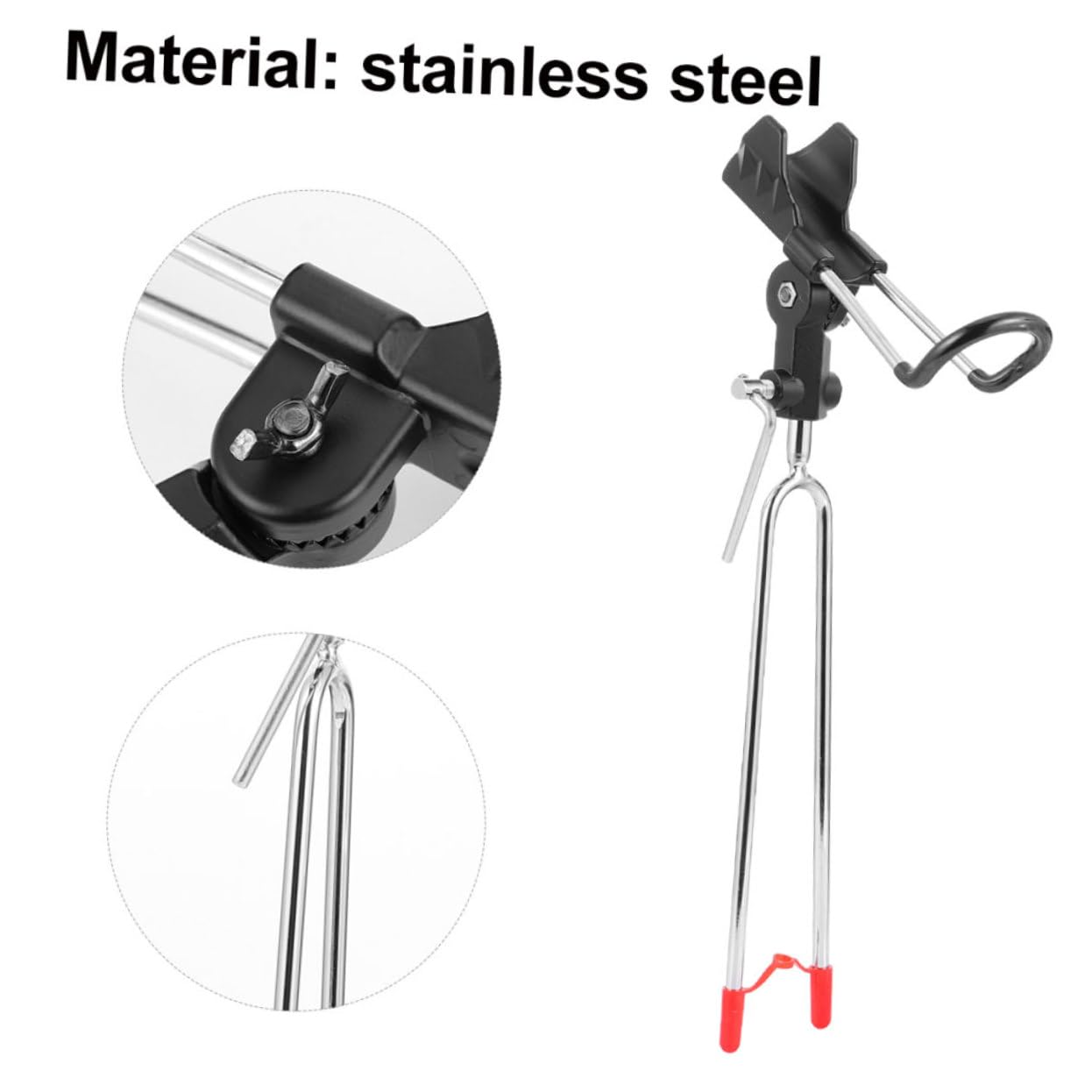 **BESPORTBLE Fishing Rod Holder Stand - Adjustable Pole Support Bracket for Shore, Boat, and Kayak Fishing | Durable Fishing Tool for Saltwater & Freshwater Anglers**