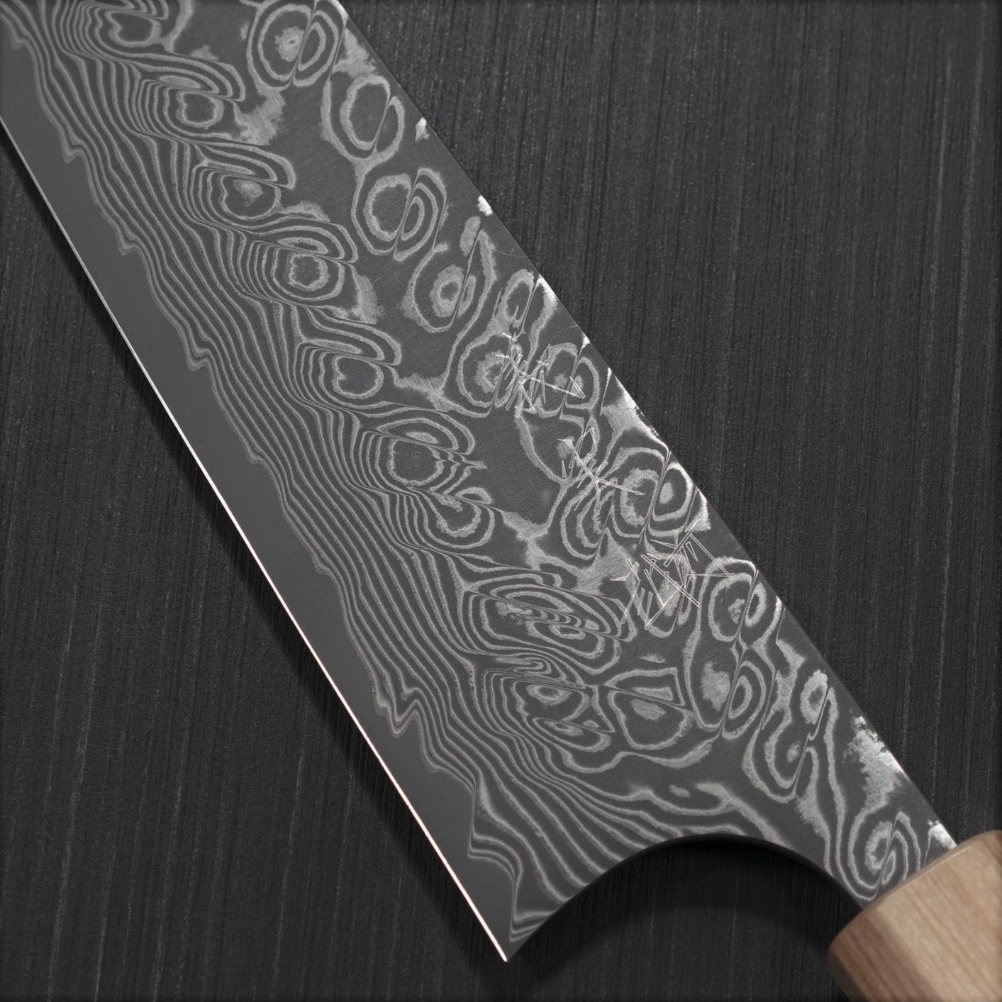 Premium Yoshimi Kato SG2 Super Gold 2 Damascus Gyuto Chef Knife 210mm - V-Shaped Blade with Black Finish & Jarrah Handle - Perfect for Professional Chefs, Home Cooking, Sushi Preparation & Meat Slicing