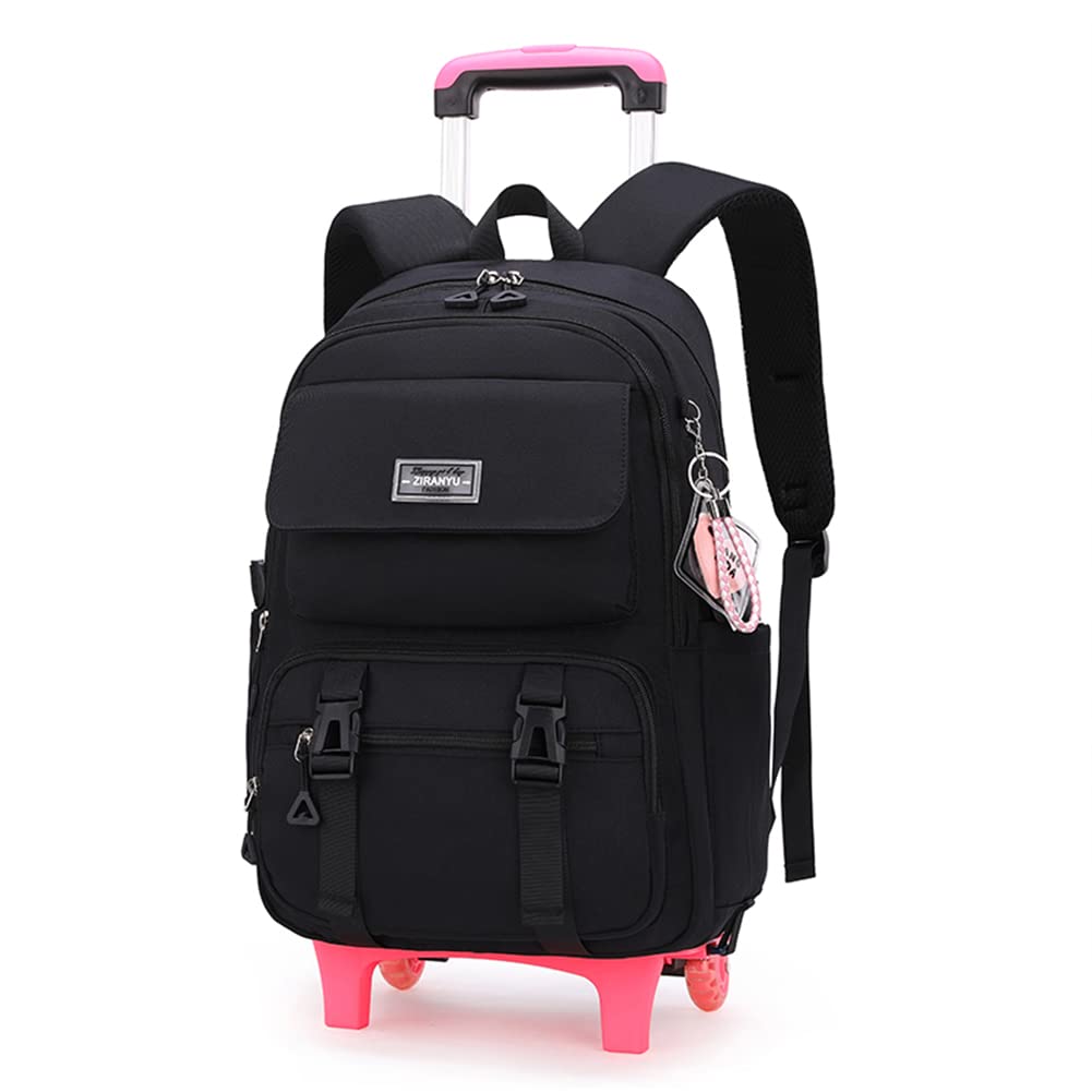Rolling Backpack with Wheels - Travel Trolley Bag for Kids & Teens - School & Outings