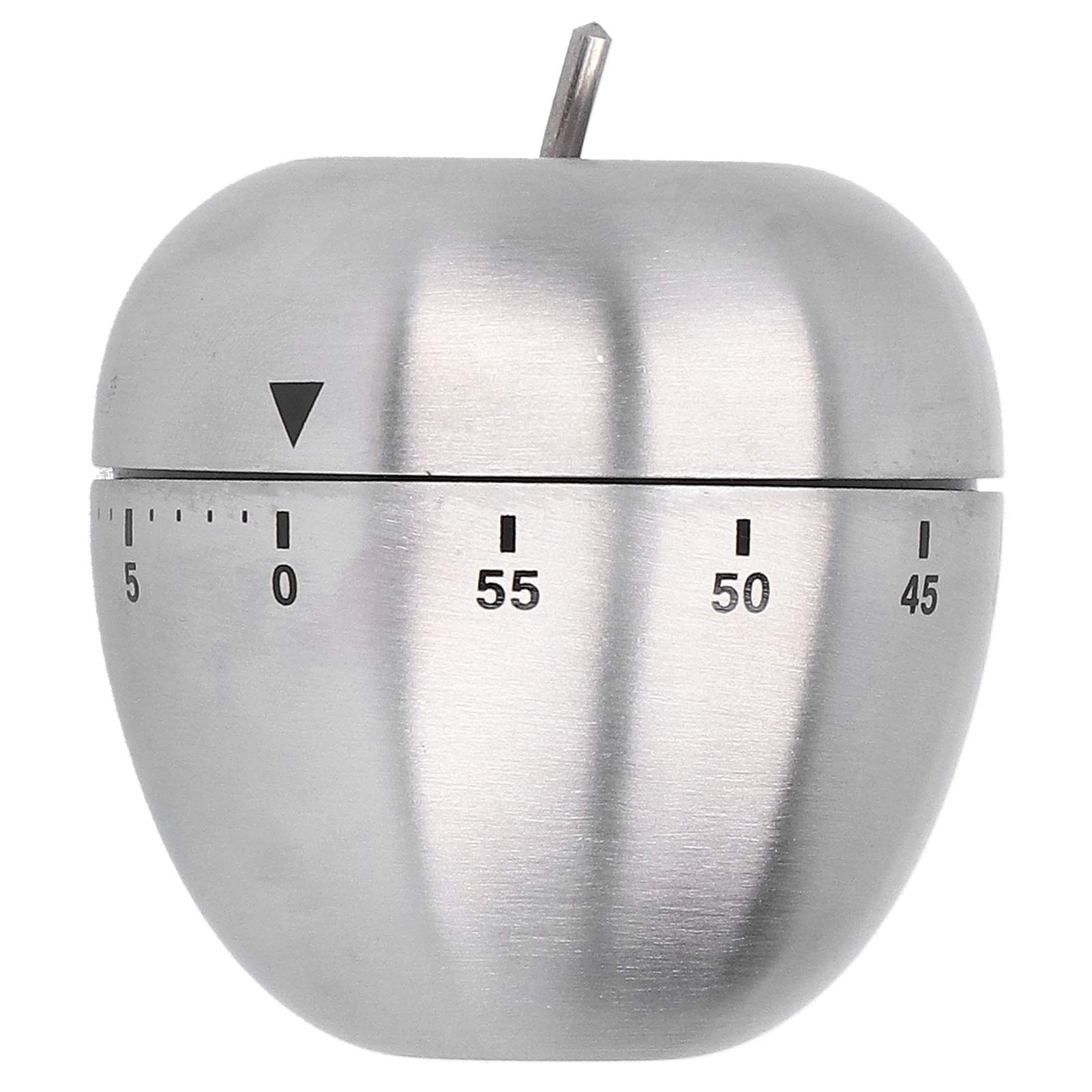 Stainless Steel Fruit Shaped Mechanical Kitchen Timer - Countdown Alarm for Cooking, Baking, Hair Coloring & More | Perfect for Home, Restaurant & Salon Use