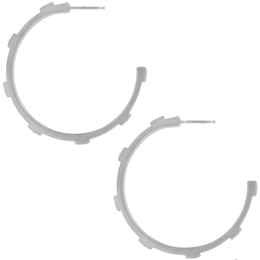 Meridian Zenith Station Hoop Earrings for Women - 14K Gold Plated Minimalist Dainty Hoops - Perfect for Everyday Wear, Office & Date Night