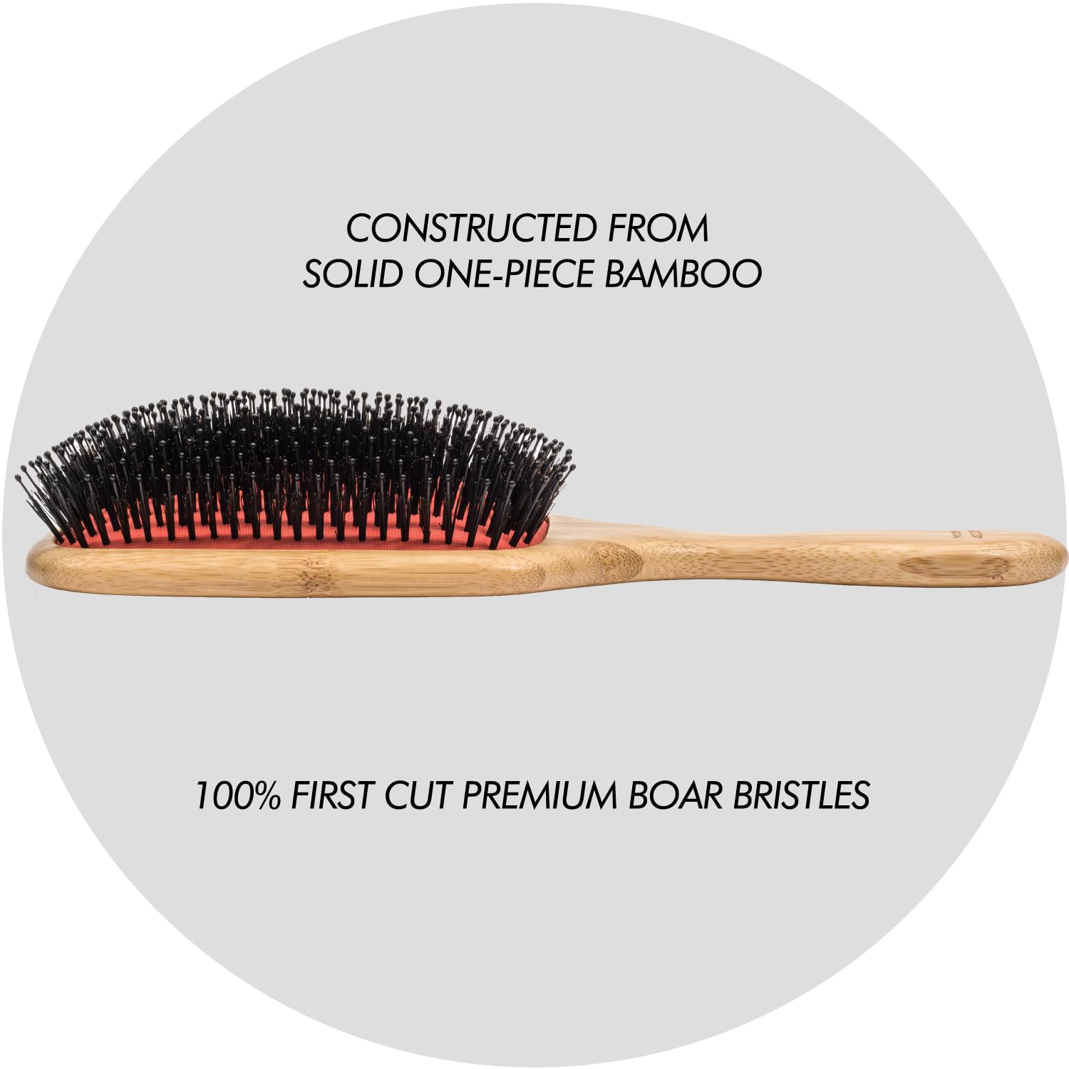 Sam Villa Artist Series Wooden Paddle Brush for Smoothing & Polishing Hair - Professional Styling Tool for Salons & Home Use