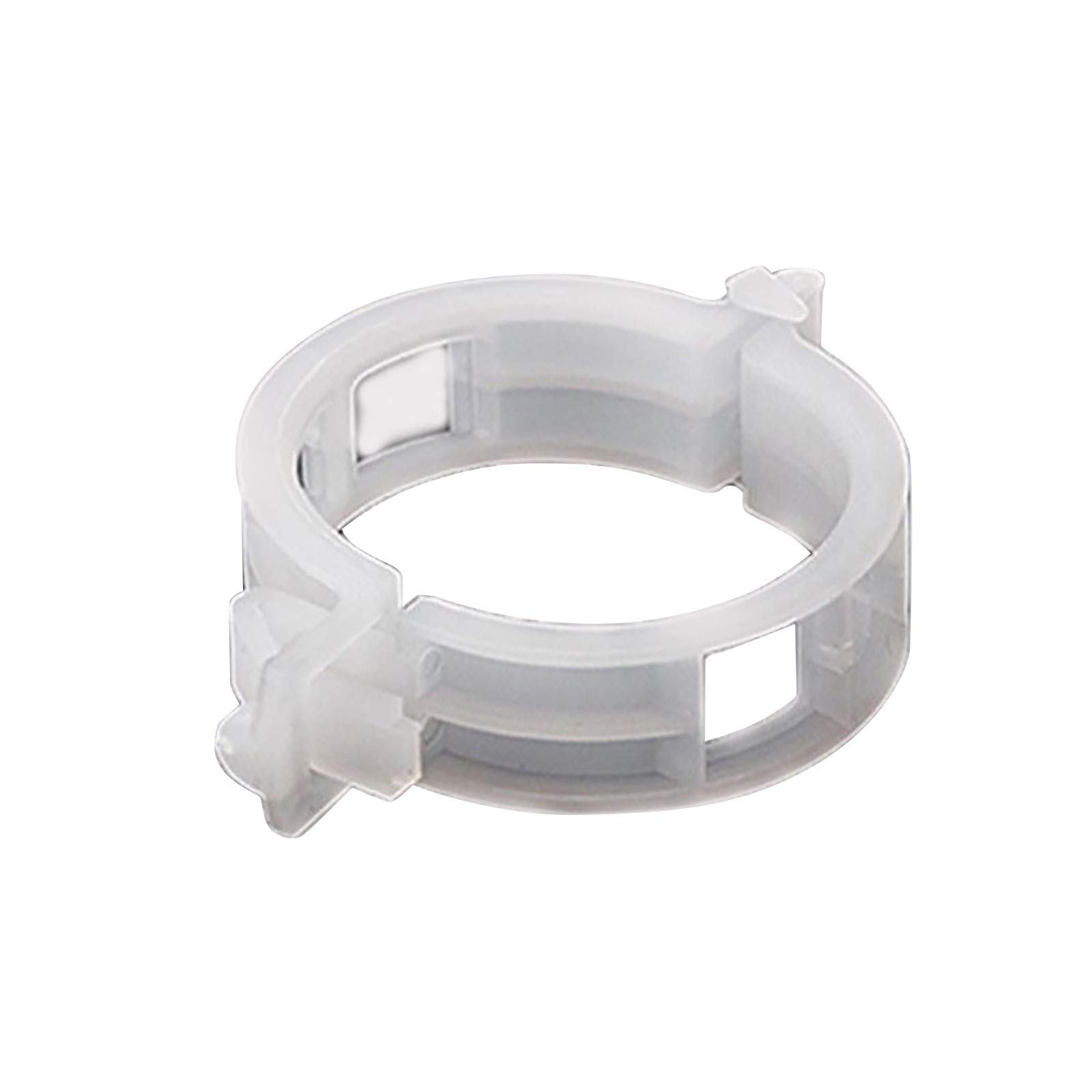 50PCS White Garden Plant Support Clips for Vine, Flower & Plant Growth - Strong Erect Clips for Long Thick Hair Plants - Perfect for Patio, Lawn & Indoor Gardening Accessories (One Size)