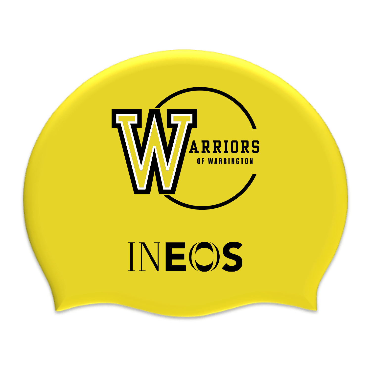 Warriors of Warrington Swimming Club Silicone Suede Swim Cap - Comfortable & Durable for Competitive Swimming, Training & Water Aerobics