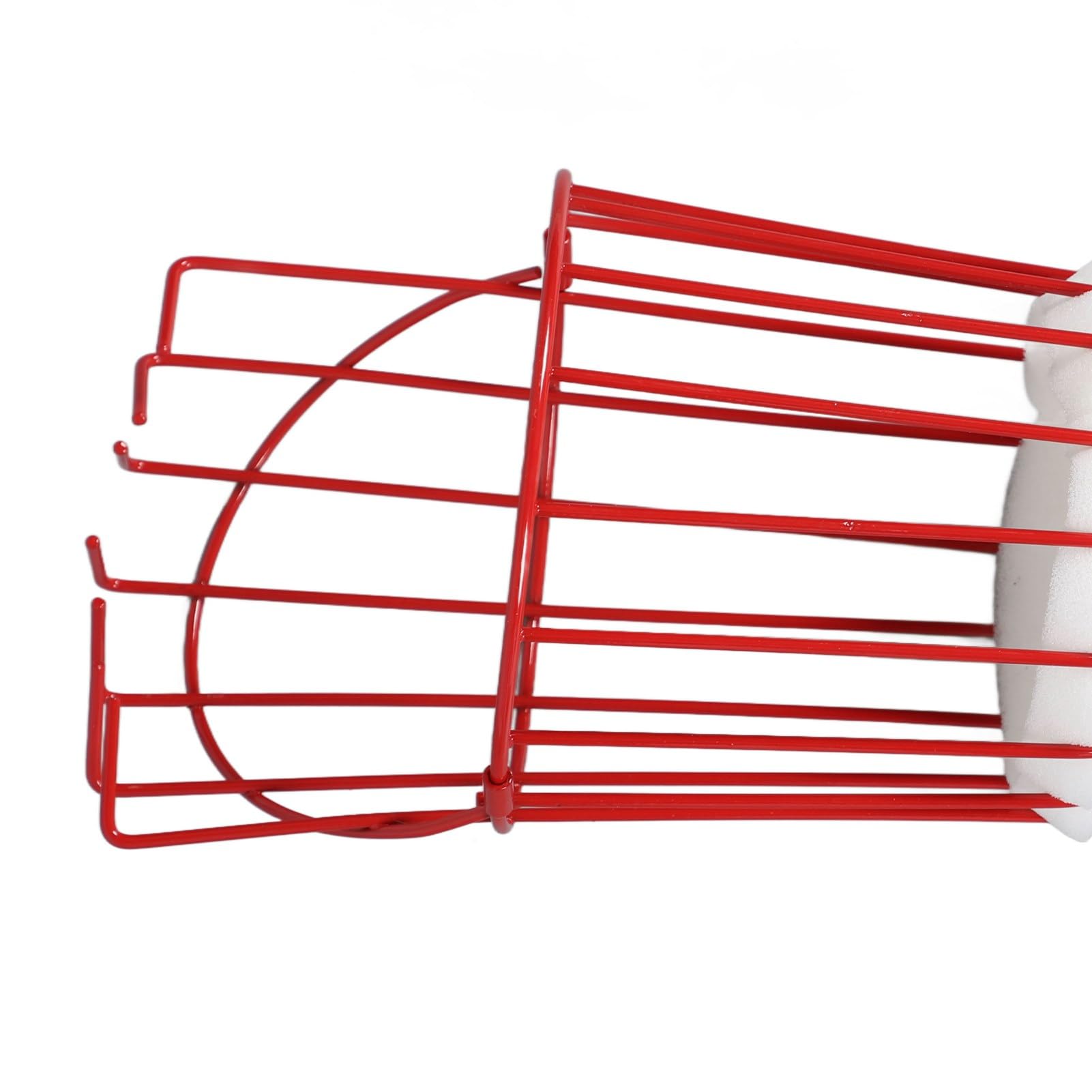DAUZ Detachable Fruit Picker Basket - Rust-Resistant Harvesting Tool for Oranges, Pears & Apples | Perfect for Home Orchards, Farm Picking & Garden Harvesting (Red)