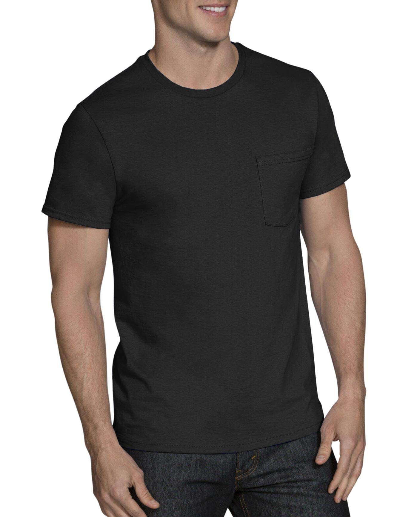 Fruit of the Loom Men's Heavyweight Cotton HD Pocket T-Shirt - Comfortable Workwear & Casual Wear for Everyday Use