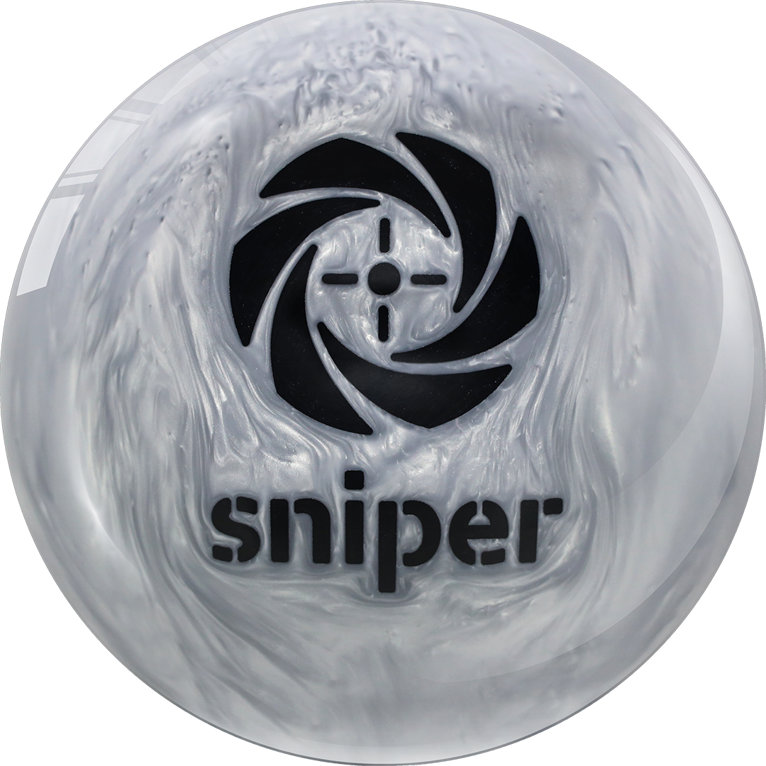 Motiv Silver Sniper Bowling Ball - High Performance Reactive Resin for Hook & Strike Power | Perfect for League Play & Tournament Competition
