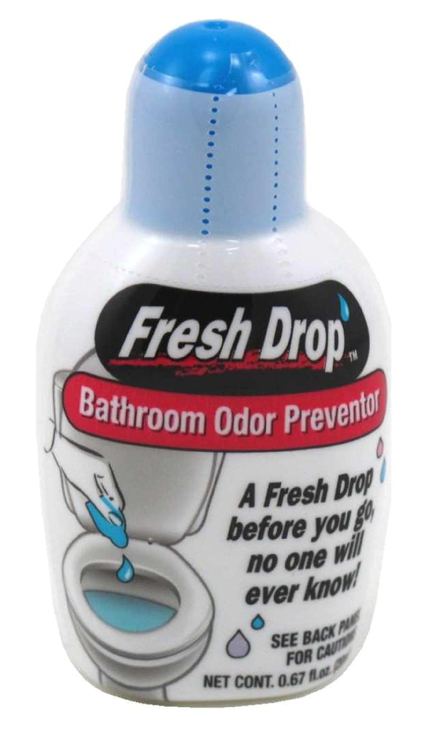 Cleanlogic Fresh Drop Bathroom Odor Eliminator - 6 Pack | Natural Air Freshener for Toilet, Shower & Bathroom | Long-Lasting Odor Prevention for Home & Office