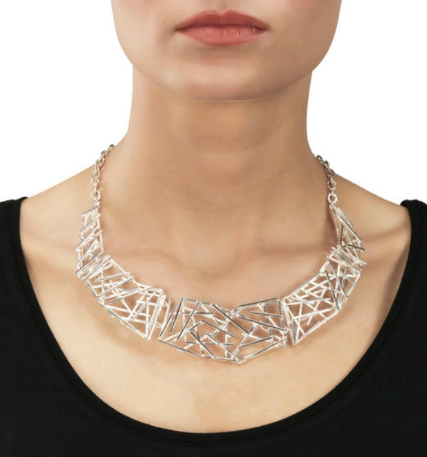 Elegant Silver Crossgate Necklace for Women - Dainty Religious Pendant Jewelry Gift for Baptism, First Communion & Everyday Wear