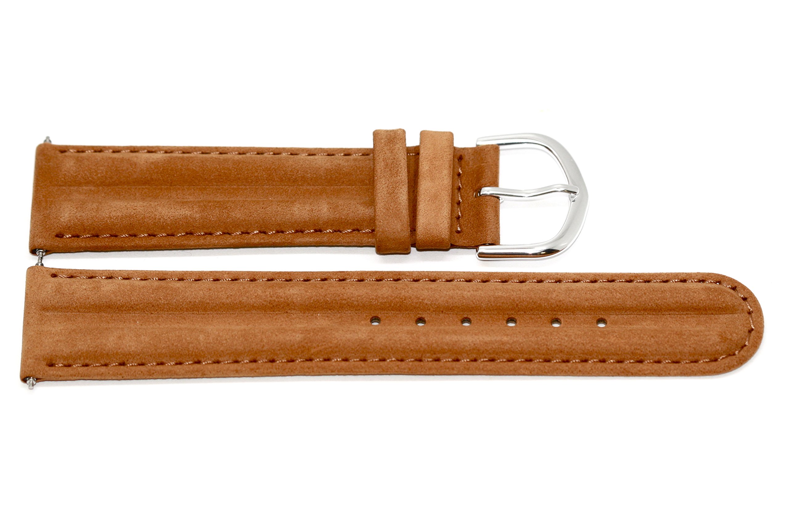20mm Brown Distressed Leather Watch Band - Replacement Strap for Timex Expedition & Camper Watches - Perfect for Outdoor Adventures, Hiking & Casual Wear