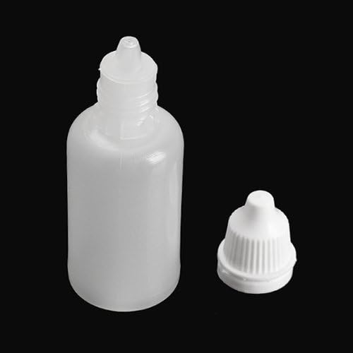 25 Pack 30ml Plastic Squeezable Empty Eye Dropper Bottles - Refillable Liquid Dropping Containers for Essential Oils, Makeup, Skincare & DIY Beauty Products - Perfect for Travel, Home & Salon Use