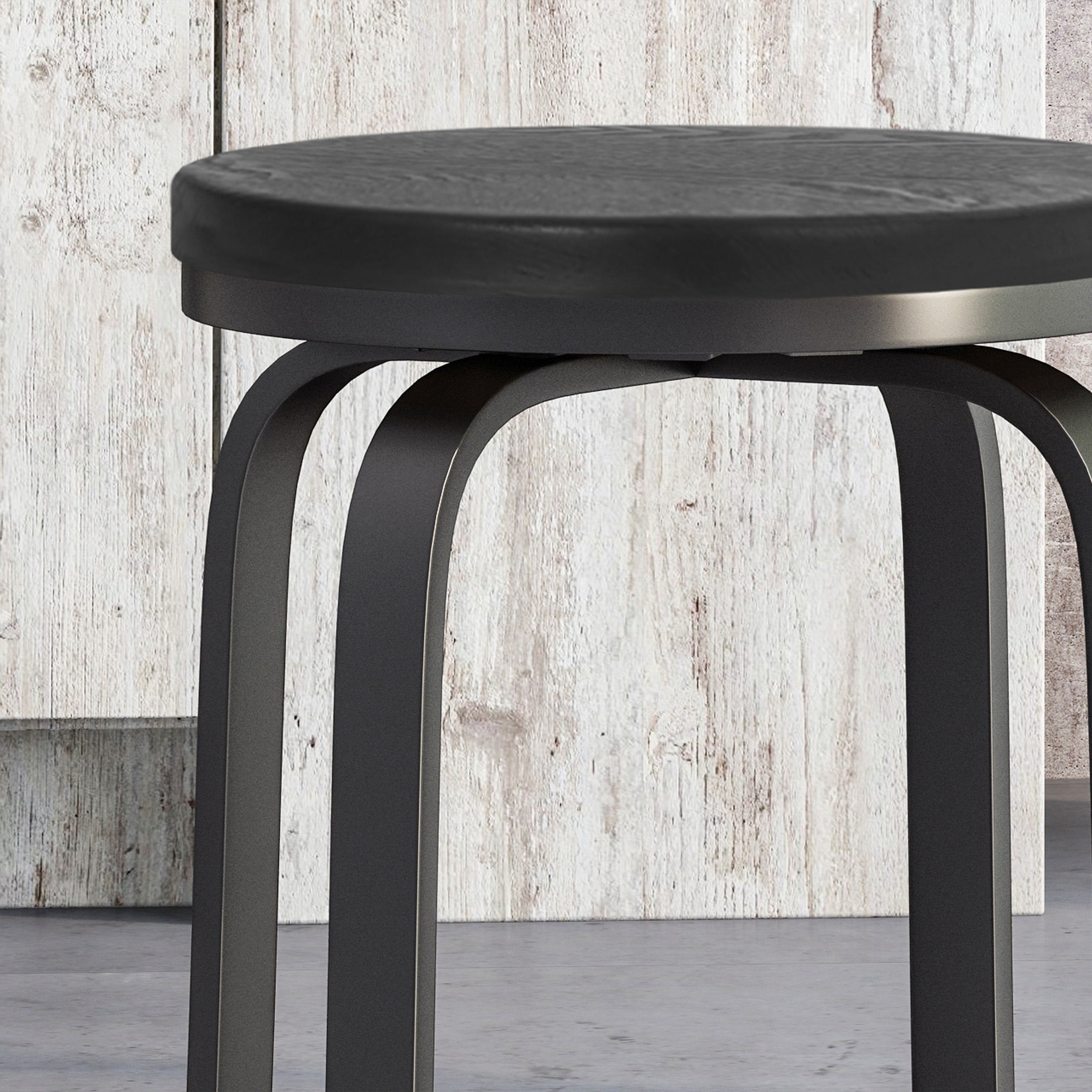 2-Piece Counter Stool Set - Modern Bar Stools for Kitchen Island, Breakfast Bar & Dining - Adjustable Height & Comfortable Seating