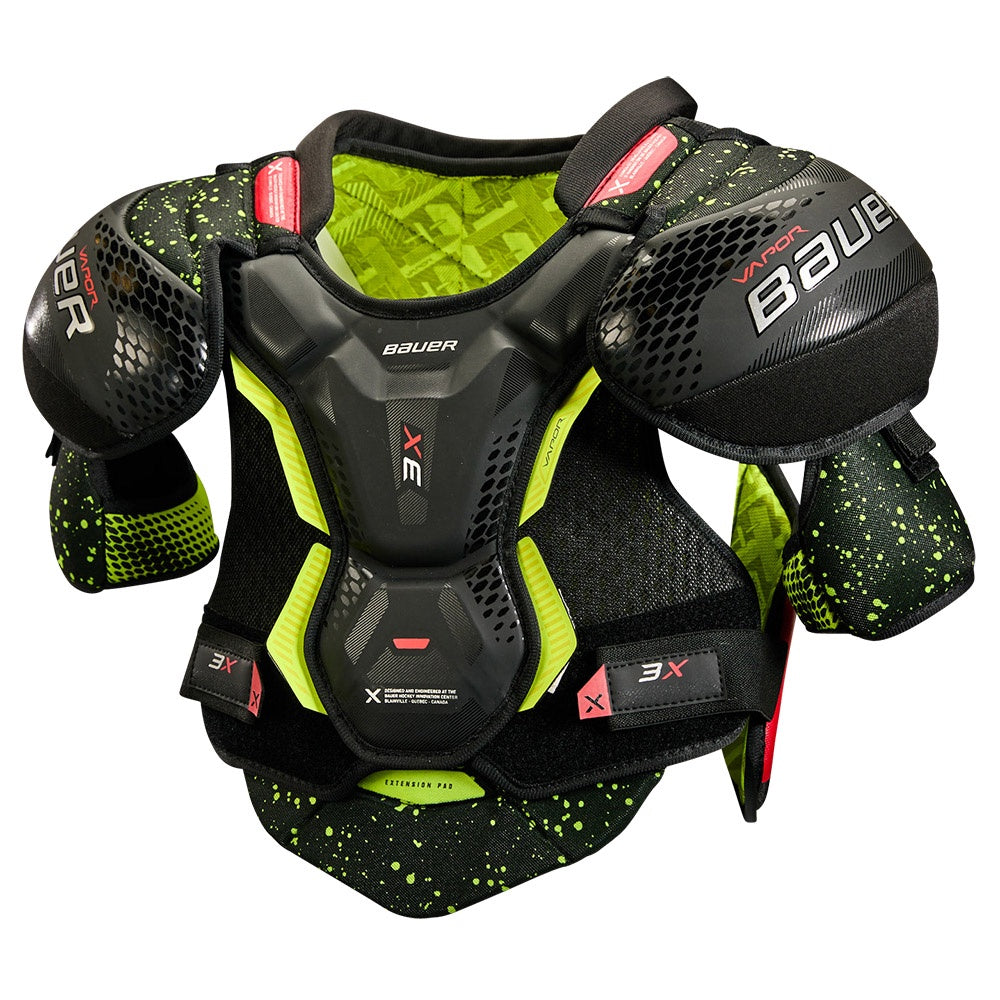 Bauer Vapor 3X Junior Ice Hockey Shoulder Pads - Youth Protective Gear for Hockey Players - Perfect for Practice & Games