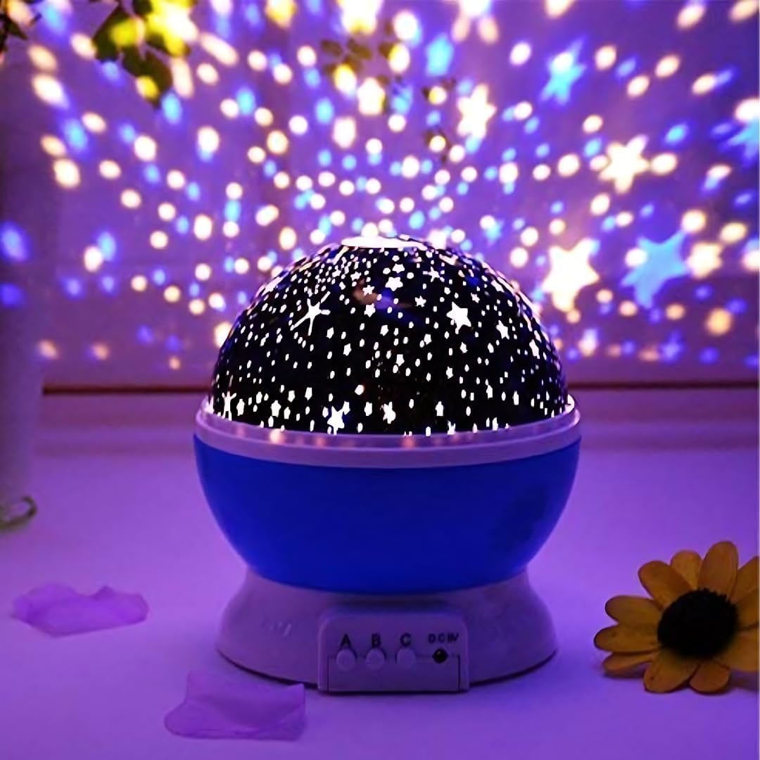 Imagine Star Master Galaxy Night Projector Lamp - 360° Rotating LED Ceiling Light with Colorful Starry Space Projection for Kids Room Decor | Perfect Gift for Boys & Girls | Plastic Multicolor Night Light for Bedroom, Nursery, and Relaxation