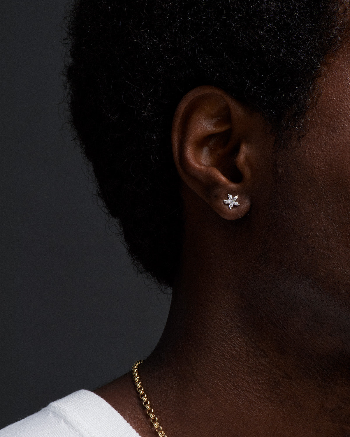 Blossom Resilience: Sterling Silver Pave Blossom Ear Studs for Women - Elegant Floral Stud Earrings for Everyday Wear, Date Night & Special Occasions