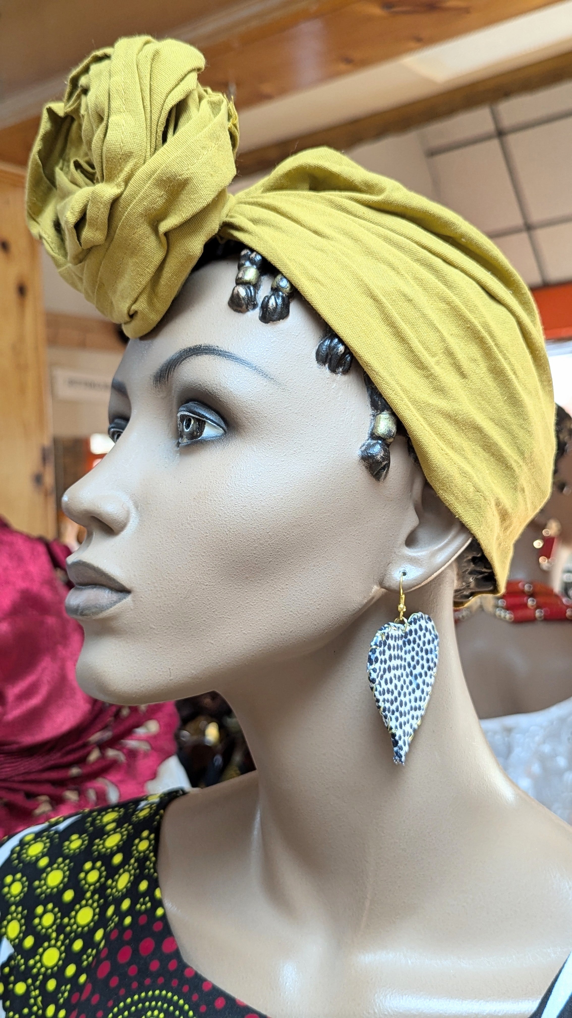 Dupsie's Golden Aura Pre-Tied Head Wrap Hat with Bun - Stylish Turban Headband for Women | Perfect for Yoga, Running, Workouts & Everyday Fashion (DPDM301PT2)