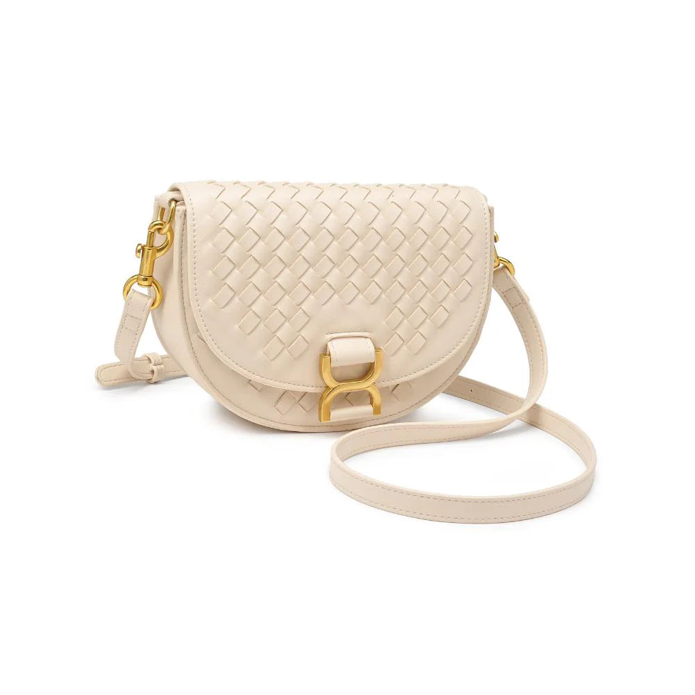 Alise Vegan Leather Crossbody Bag - Stylish & Eco-Friendly Oatmilk Color Purse for Women | Perfect for Work, Travel & Everyday Use