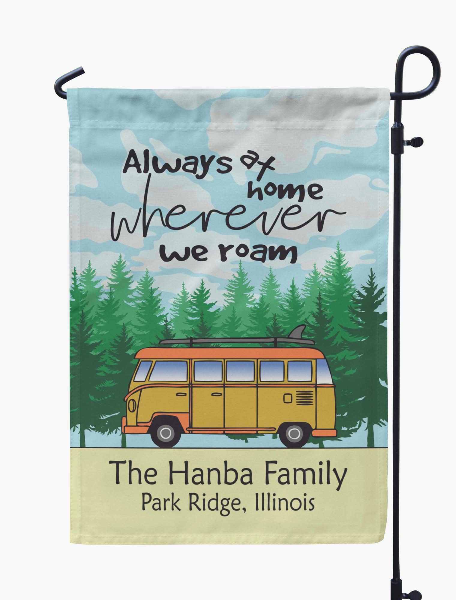Double Sided Camping Flag 12.5x18