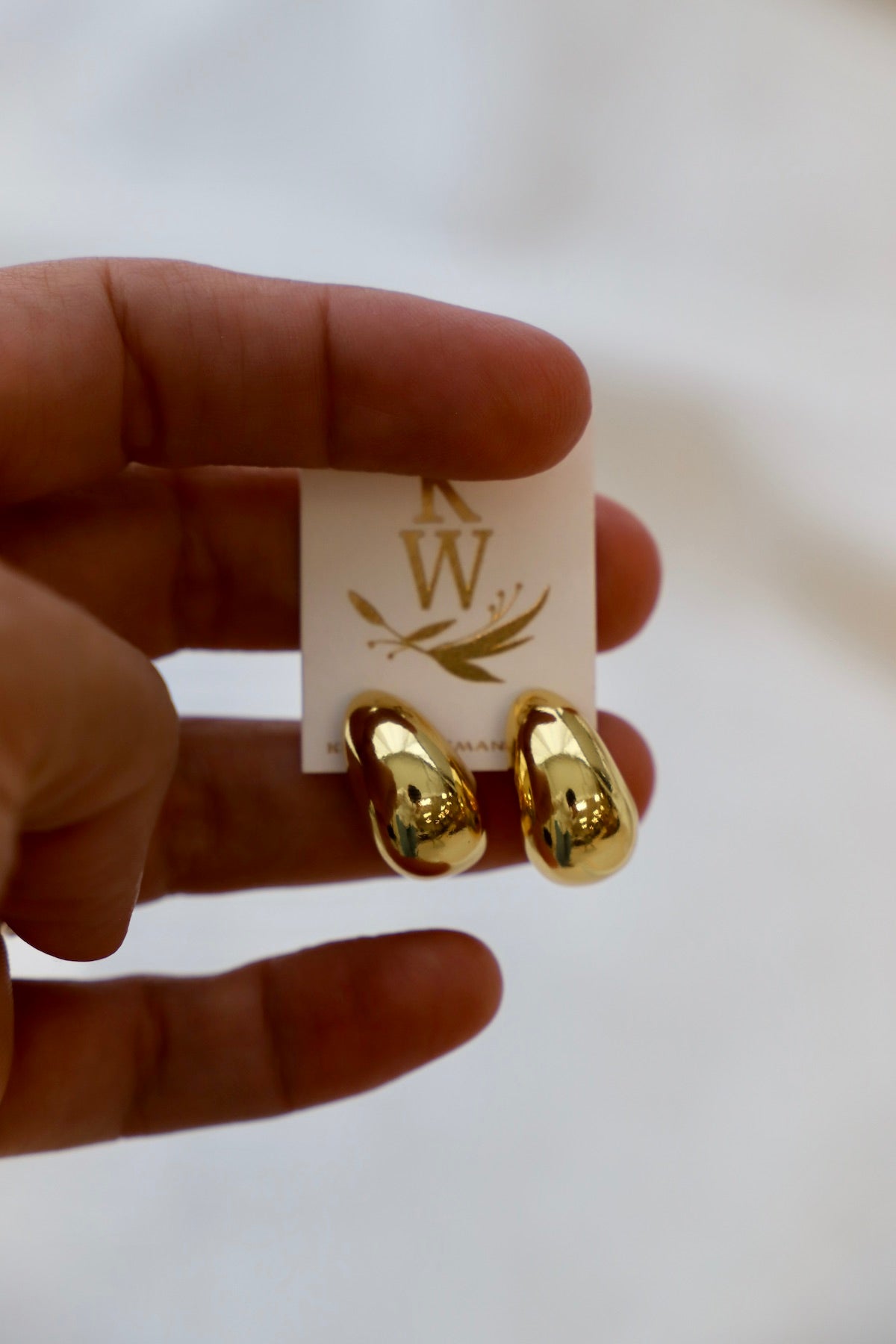 BONNIE CHUNKY TEARDROP STUDS - Fashion Earrings for Women, Trendy Chunky Drop Earrings, Dainty Teardrop Jewelry - Perfect for Parties, Weddings & Everyday Wear