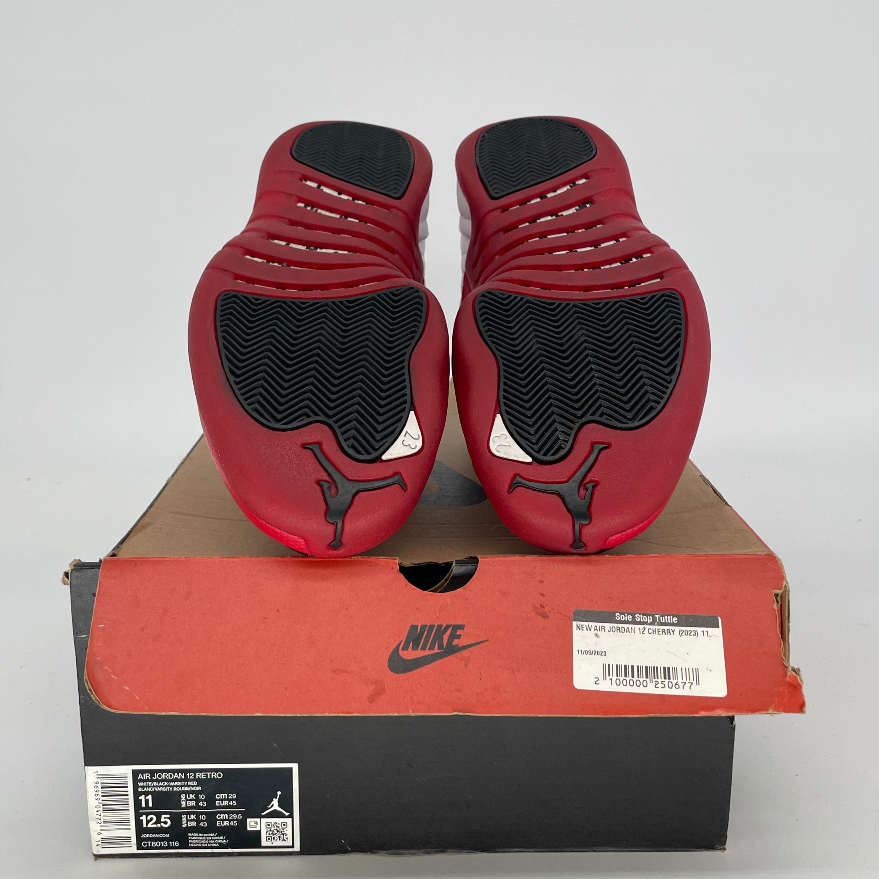 Original Title: AIR JORDAN 12 CHERRY SIZE 11/12.5W CT8013 116   Optimized Title: Air Jordan 12 Retro 