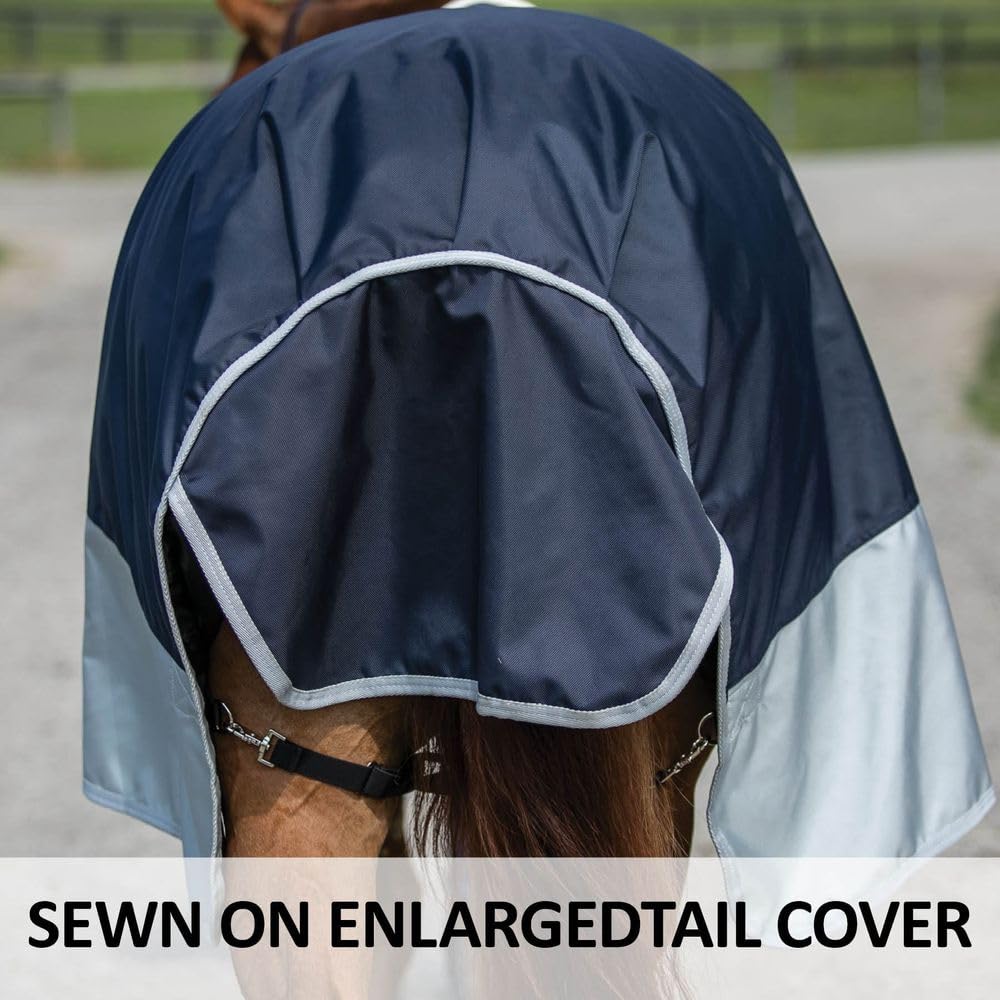 Viking Horse Turnout Sheet – Open Front with 2 Buckle Closures | Waterproof, Windproof & Breathable Winter Horse Blanket with Criss-Cross Surcingle | Ideal for Pasture, Training & Cold Weather Protection