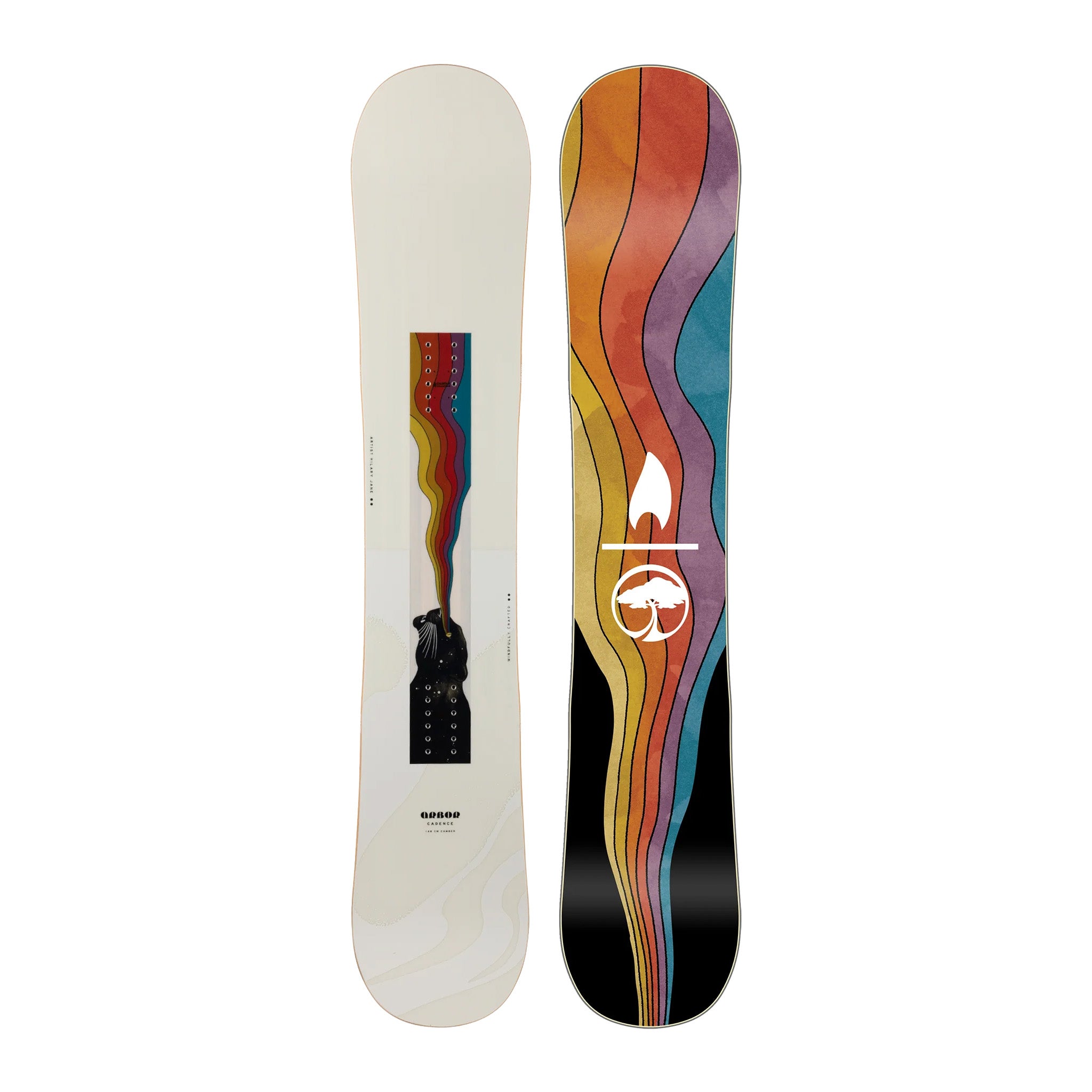Arbor Women's Cadence Camber Snowboard 2025 - All-Mountain Freestyle Snowboard for Women | Perfect for Powder, Park & Groomed Runs