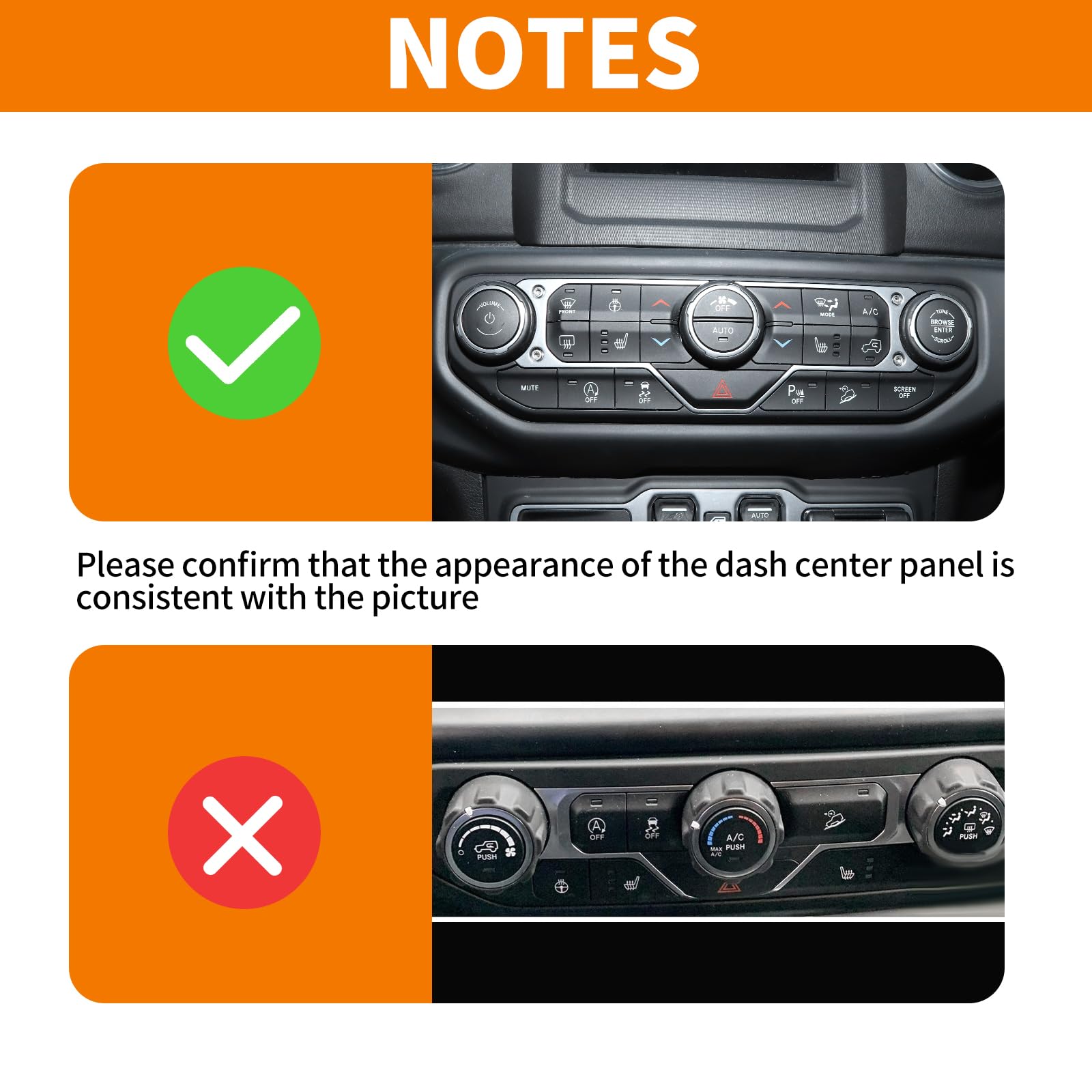 RT-TCZ Pink AC Switch Cover Trim Frame for Jeep Wrangler JL JLU & Gladiator JT (2018-2023) - Durable Interior Accessories for Dash Customization & Off-Road Adventures