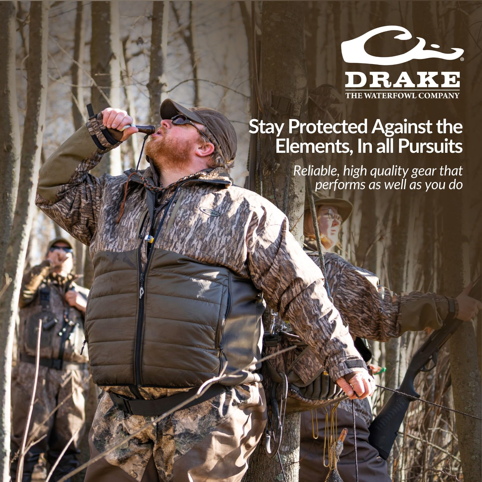 Drake Waterfowl® LST Guardian Flex™ Double Down Eqwader™ - Waterproof & Breathable Insulated Hunting Jacket for Men | Warm Winter Waterfowl Hunting Gear | Ideal for Duck Hunting, Goose Hunting & Outdoor Adventures