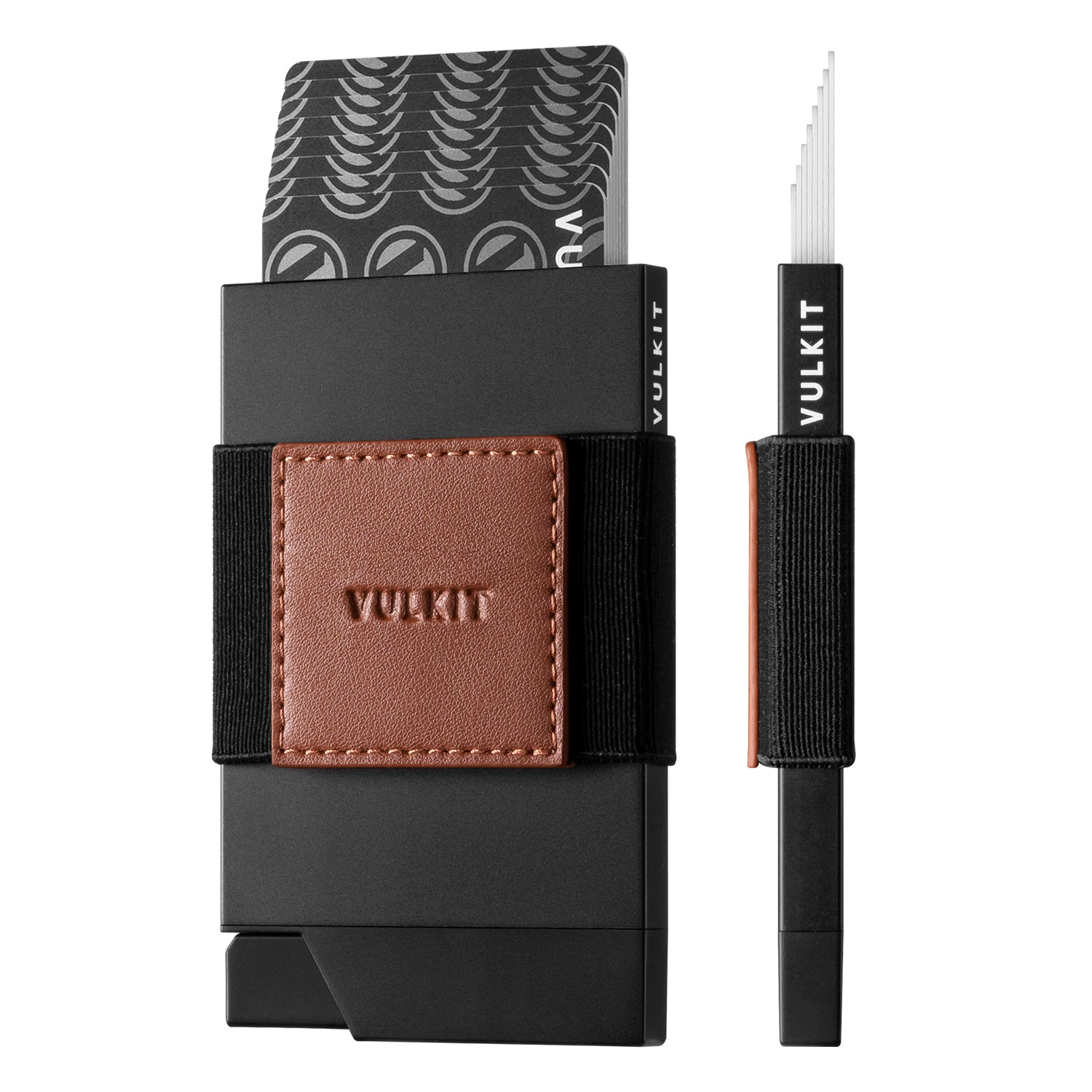 VC408 RFID Blocking Men's Wallet with AirTag Holder & Money Band - Slim Card Holder for Cash & Credit Cards - Perfect for Travel, Business & Everyday Use