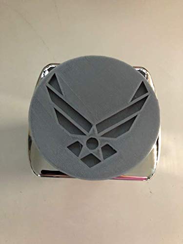 2 Inch US Air Force 3D Chrome Trailer Hitch Cover - Grey & Black Design - Durable & Stylish for Trucks, SUVs, and Trailers - Perfect for Military Enthusiasts and Patriotic Car Accessories