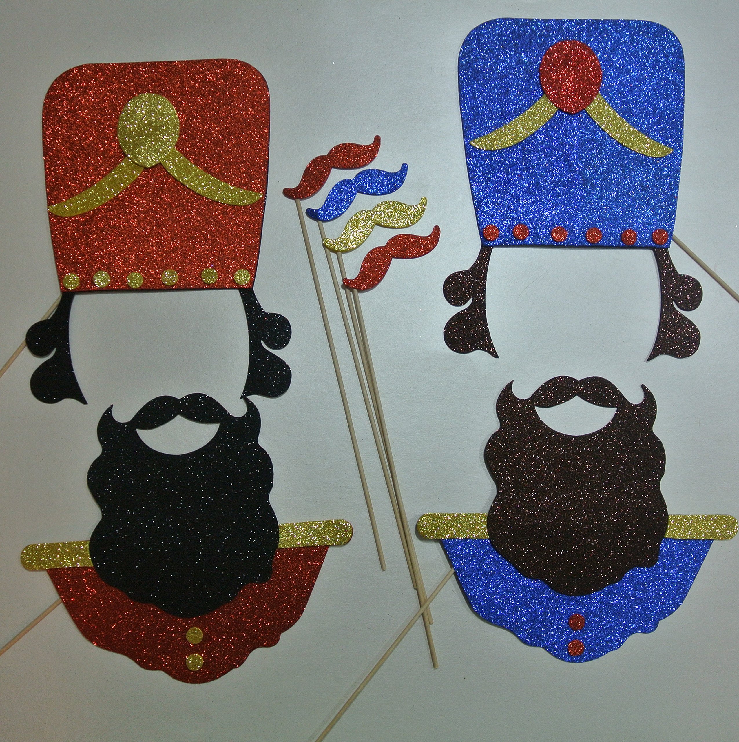 Christmas Photo Booth Props - Merry Xmas Glasses & Holiday Party Accessories for Festive Celebrations