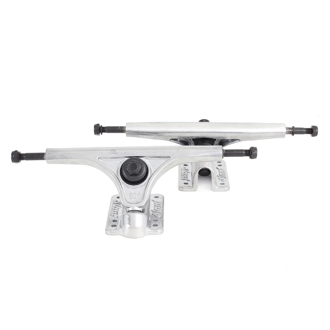 Premium Slant Reverse Kingpin Raw 180mm Skateboard Trucks - Perfect for Street Skating & Technical Tricks
