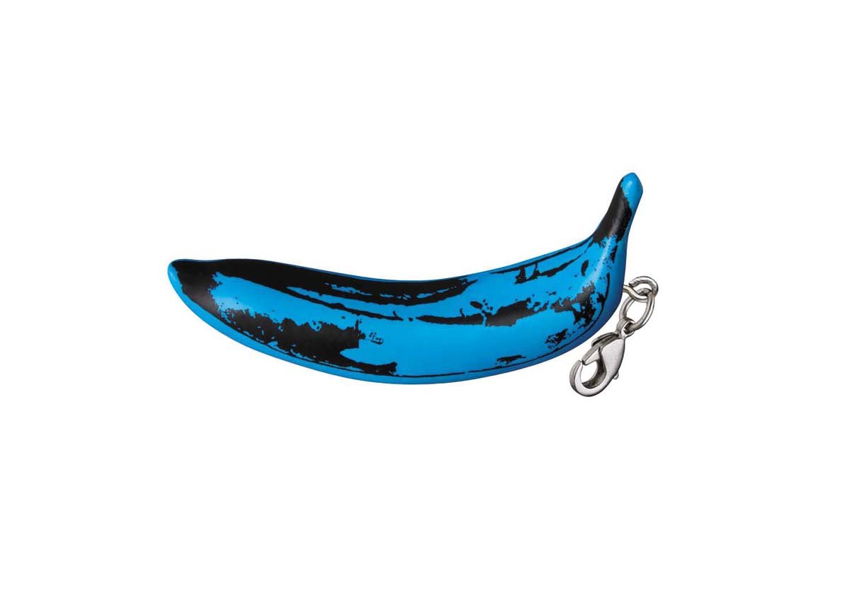 UDF Banana Keychain (Blue) - Non-Scale PVC Painted Key Ring for Keys, Bags & Backpacks - Fun Fruit-Themed Accessory for Home, Office & Travel