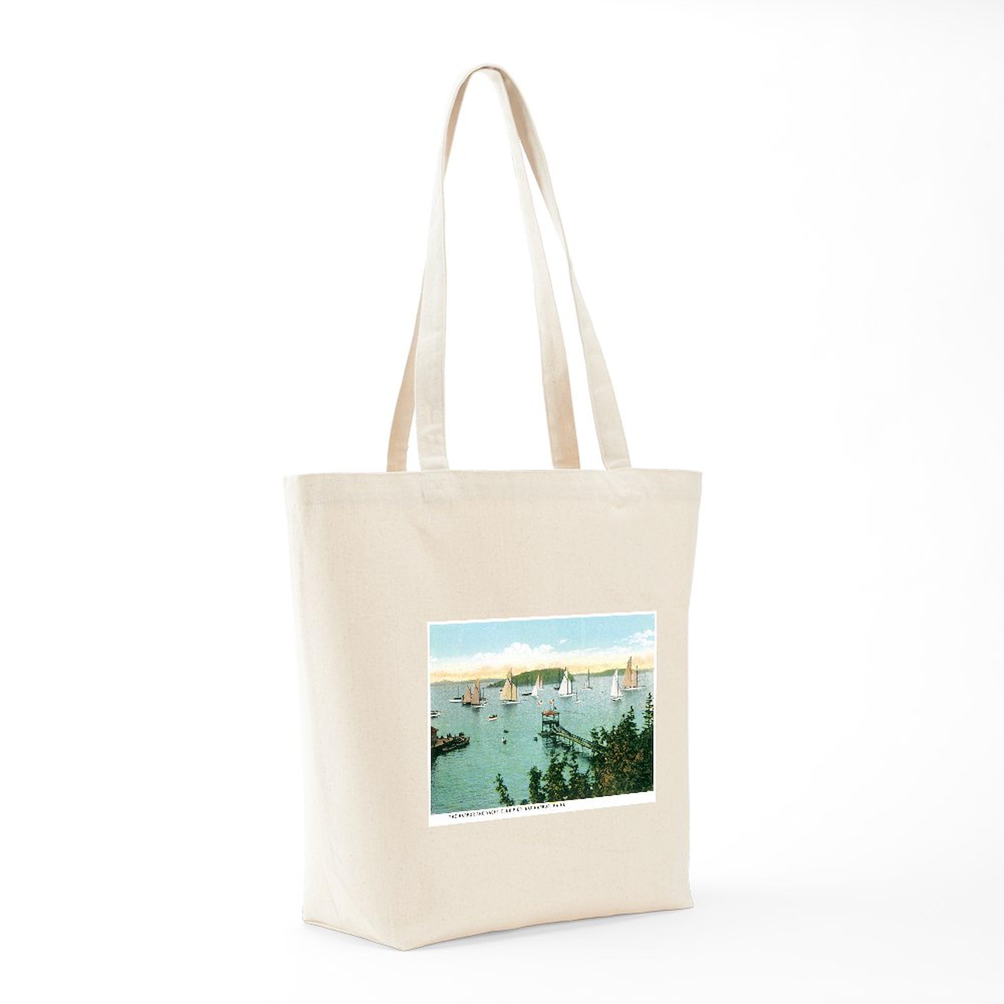 Bar Harbor Maine ME Canvas Tote Bag - Eco-Friendly Reusable Shopping Bag for Groceries, Beach & Daily Use | CafePress