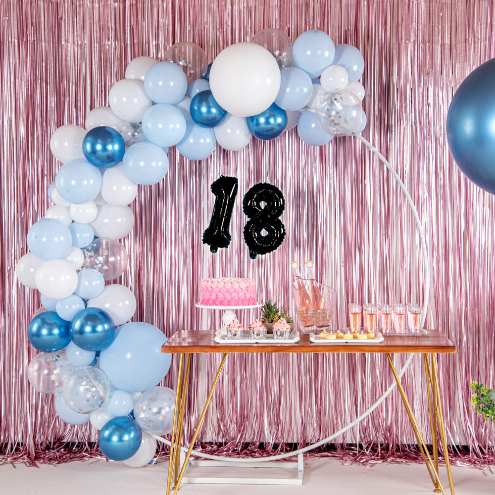 Balloonify Black Mylar Number 8 Balloon - 16 Inch Large Foil Balloon for Birthday Party Decorations (1 Count Box) | Perfect for Anniversary, Graduation & Celebration Events